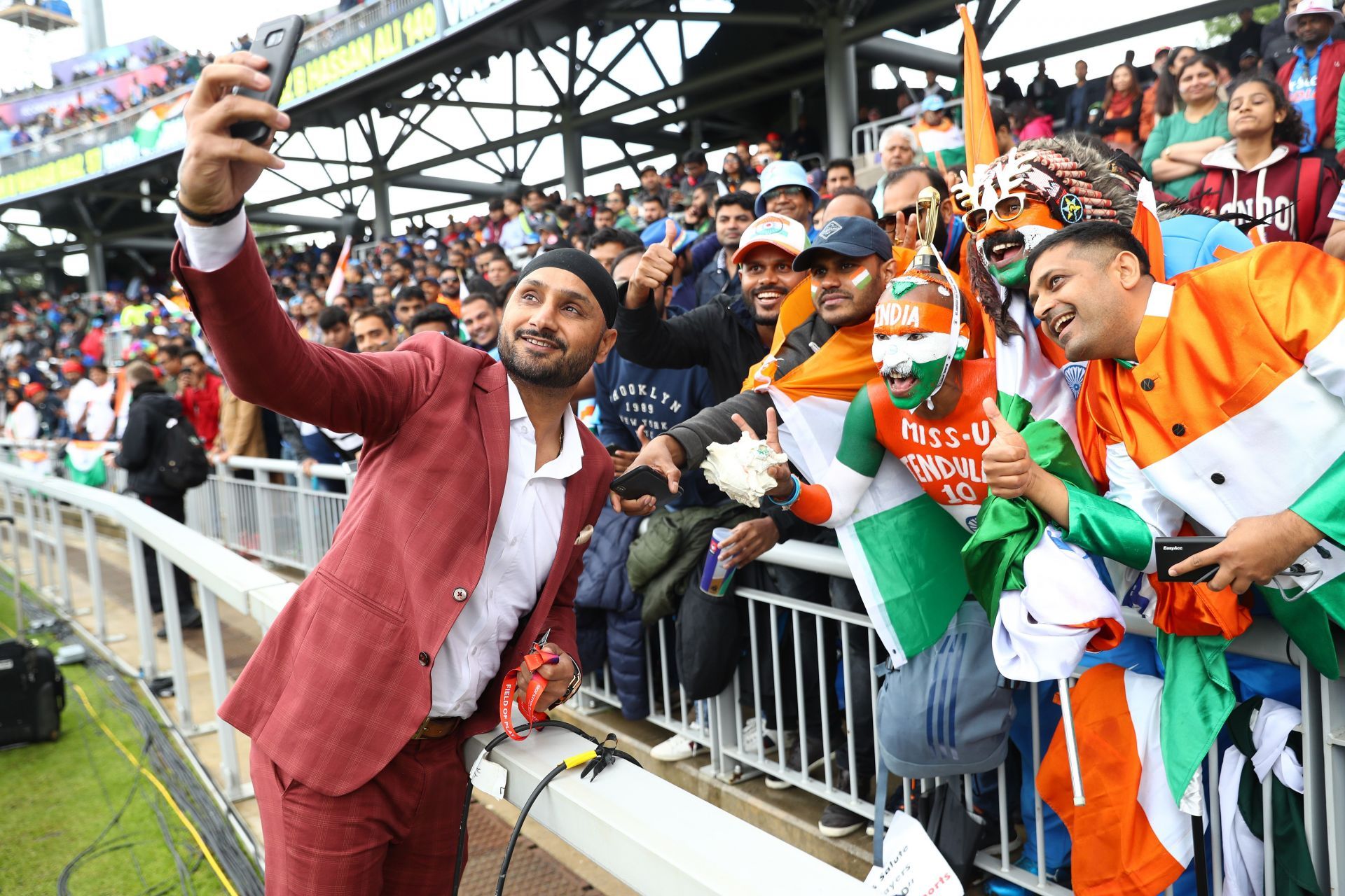 Harbhajan Singh is one of the Hindi commentators for today's match (Image: Getty)