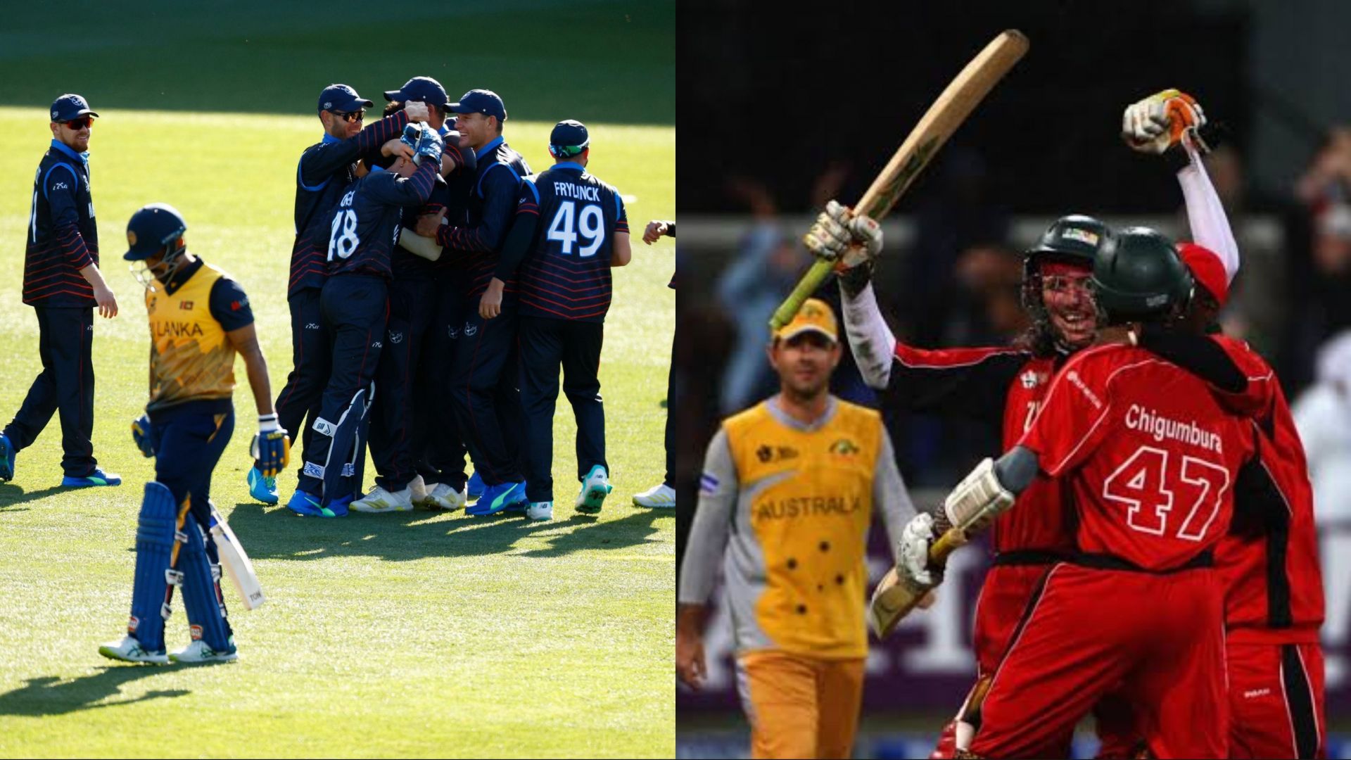 Namibia and Zimbabwe have defeated some big teams in T20 World Cup history 