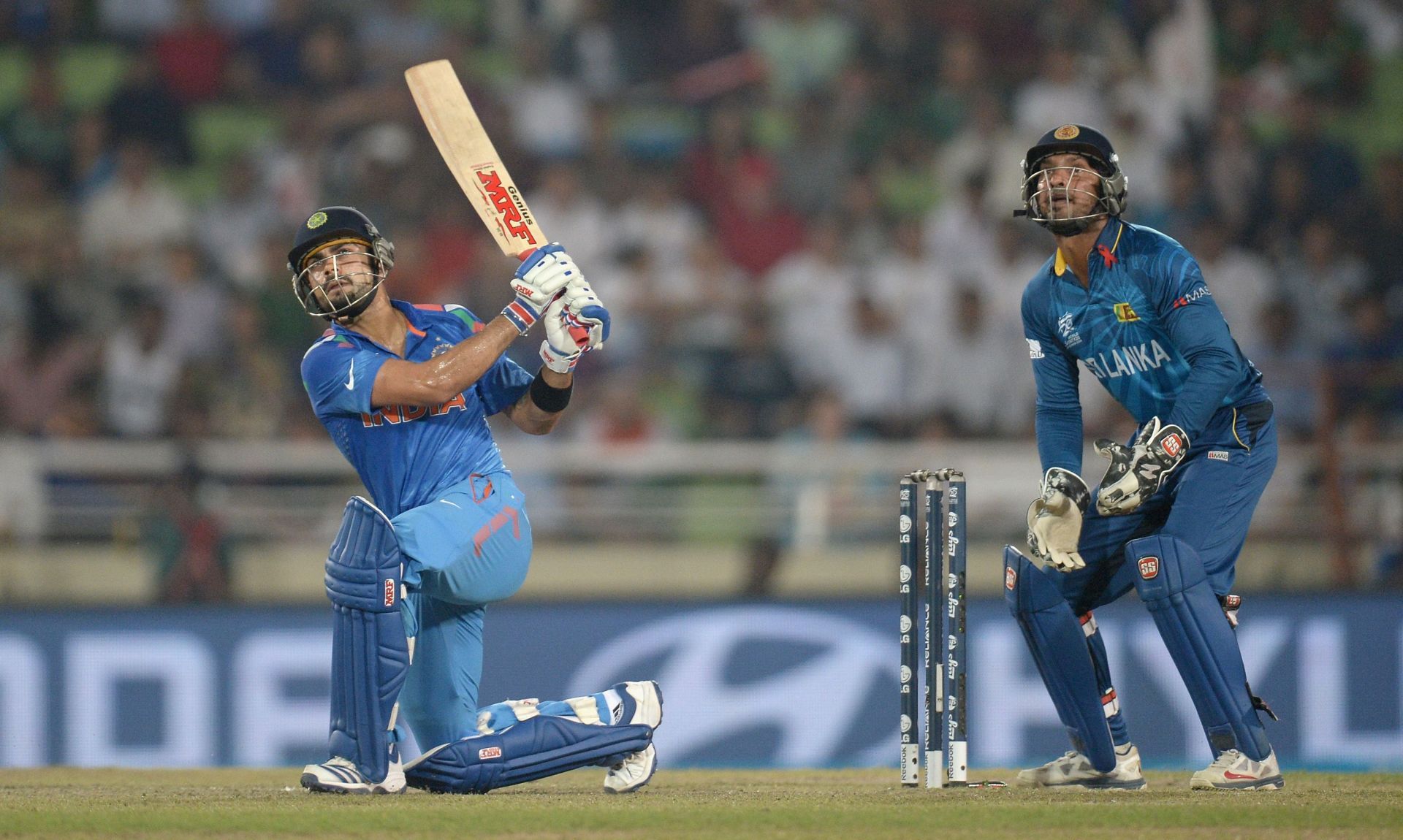 Virat Kohli produced exceptional numbers in the T20 World Cup. Pic: Getty Images