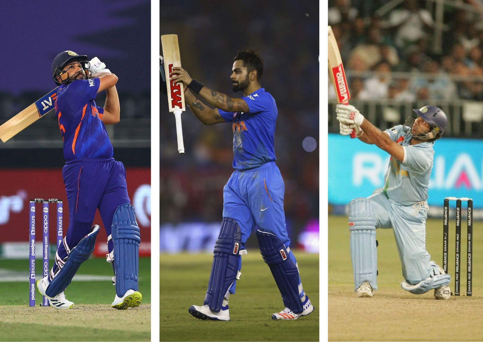Rohit Sharma, Virat Kohli and Yuvraj Singh have lit up the ICC Men