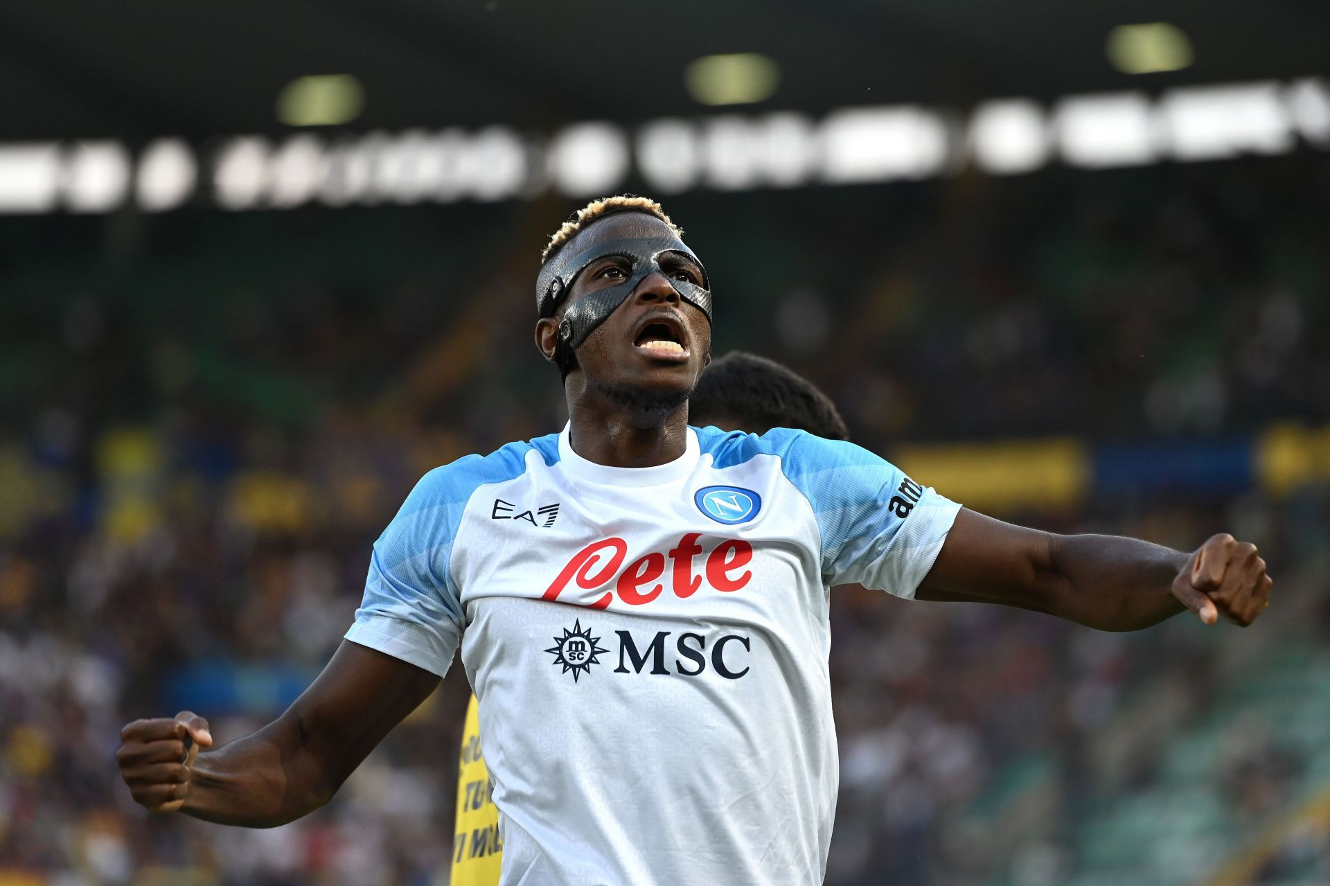 Victor Osimhen - Hellas Verona v SSC Napoli - Serie A 2022-23 campaign