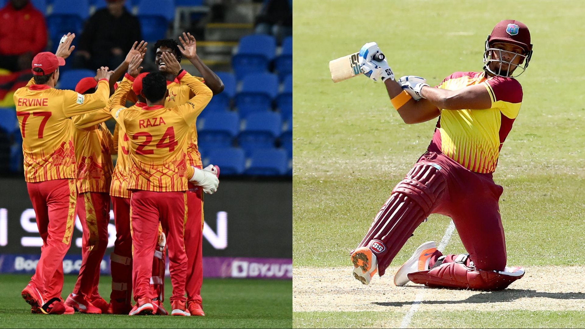 West Indies and Zimbabwe will battle in ICC T20 World Cup 2022 tomorrow (Image: Twitter/ICC)