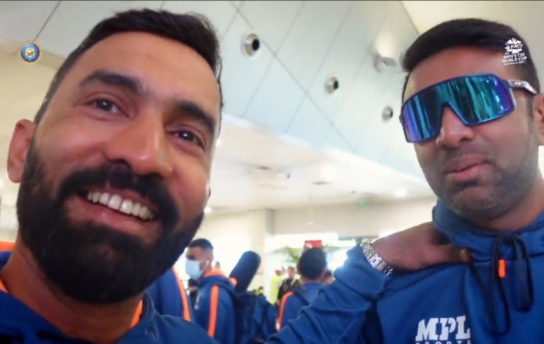 Dinesh Karthik (L) and Ravichandran Ashwin (R). (Pic: Twitter)