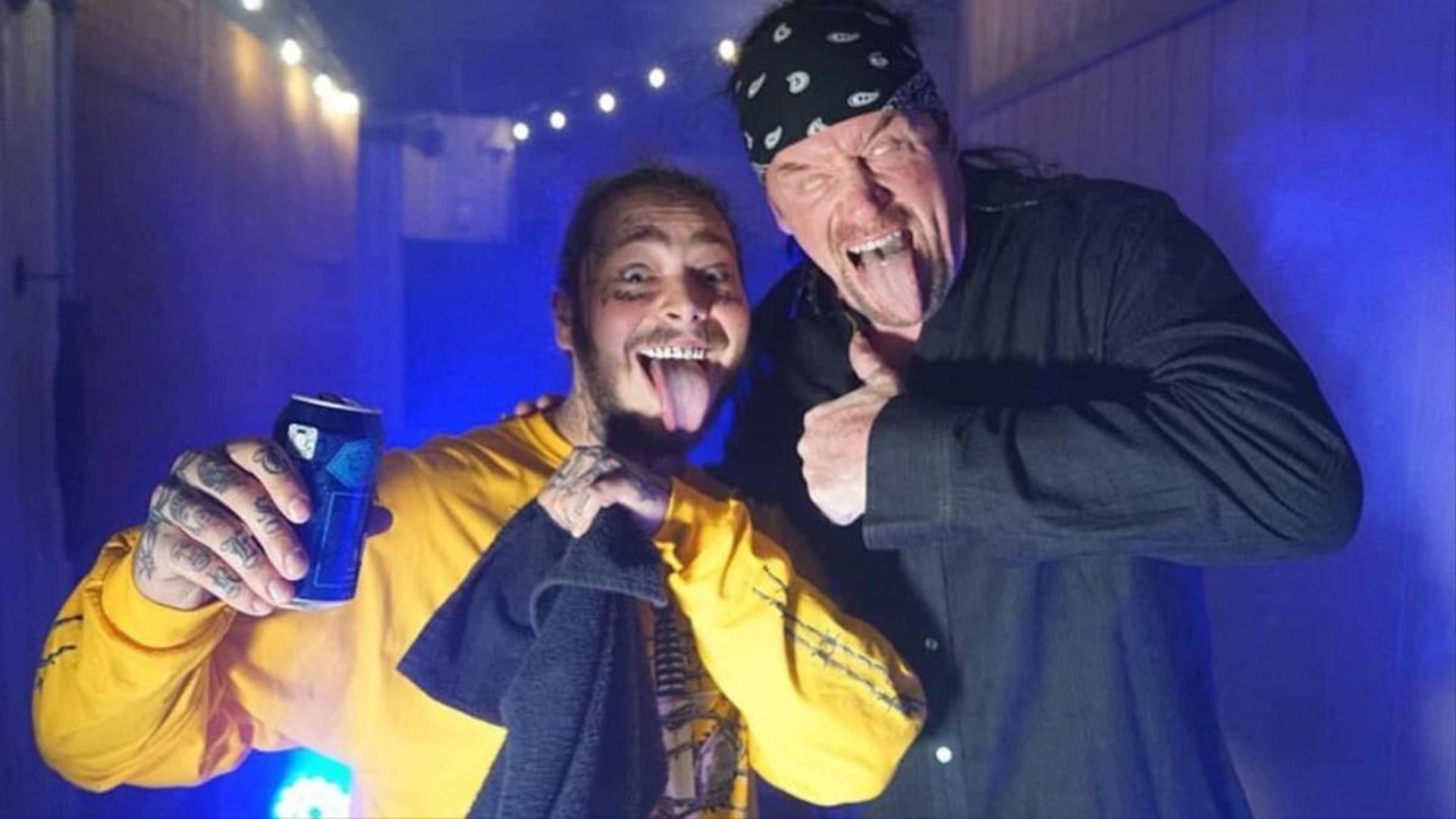 WWE Hall of Famer The Undertaker and American rapper Post Malone