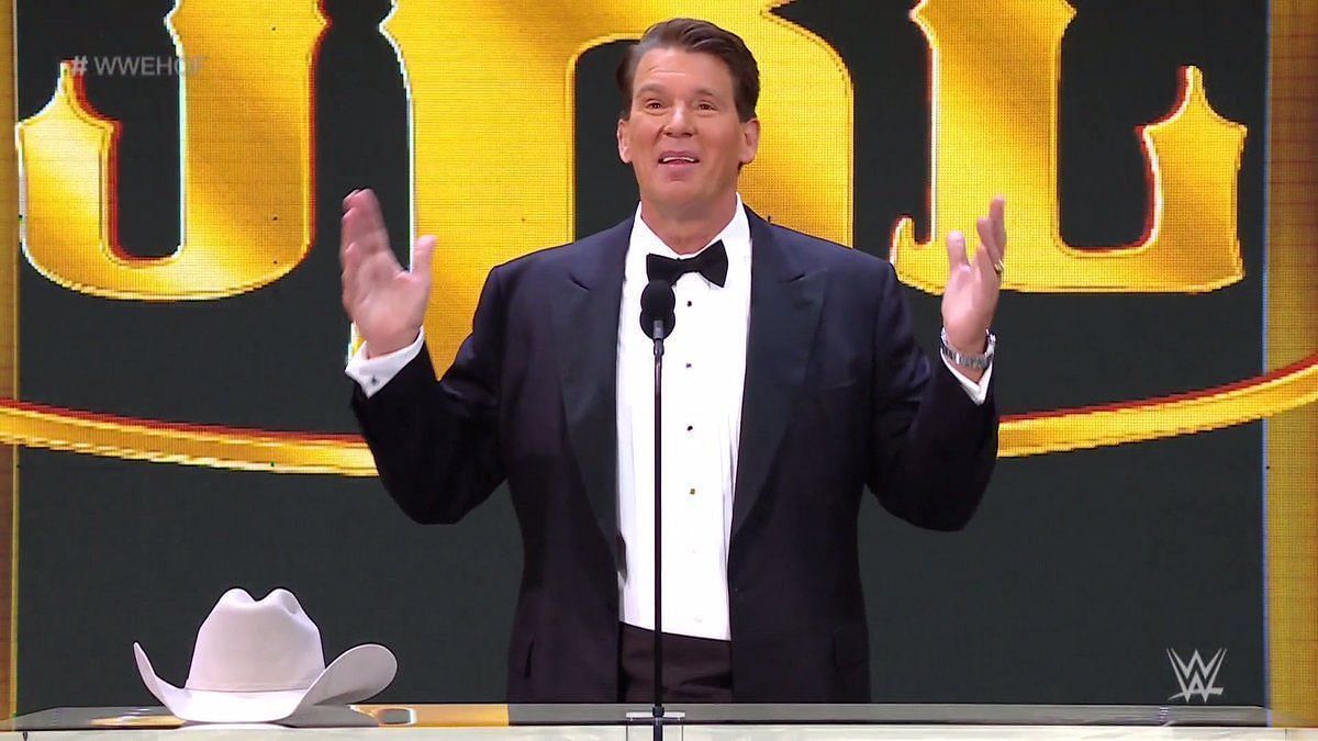 JBL at the WWE Hall of Fame ceremony