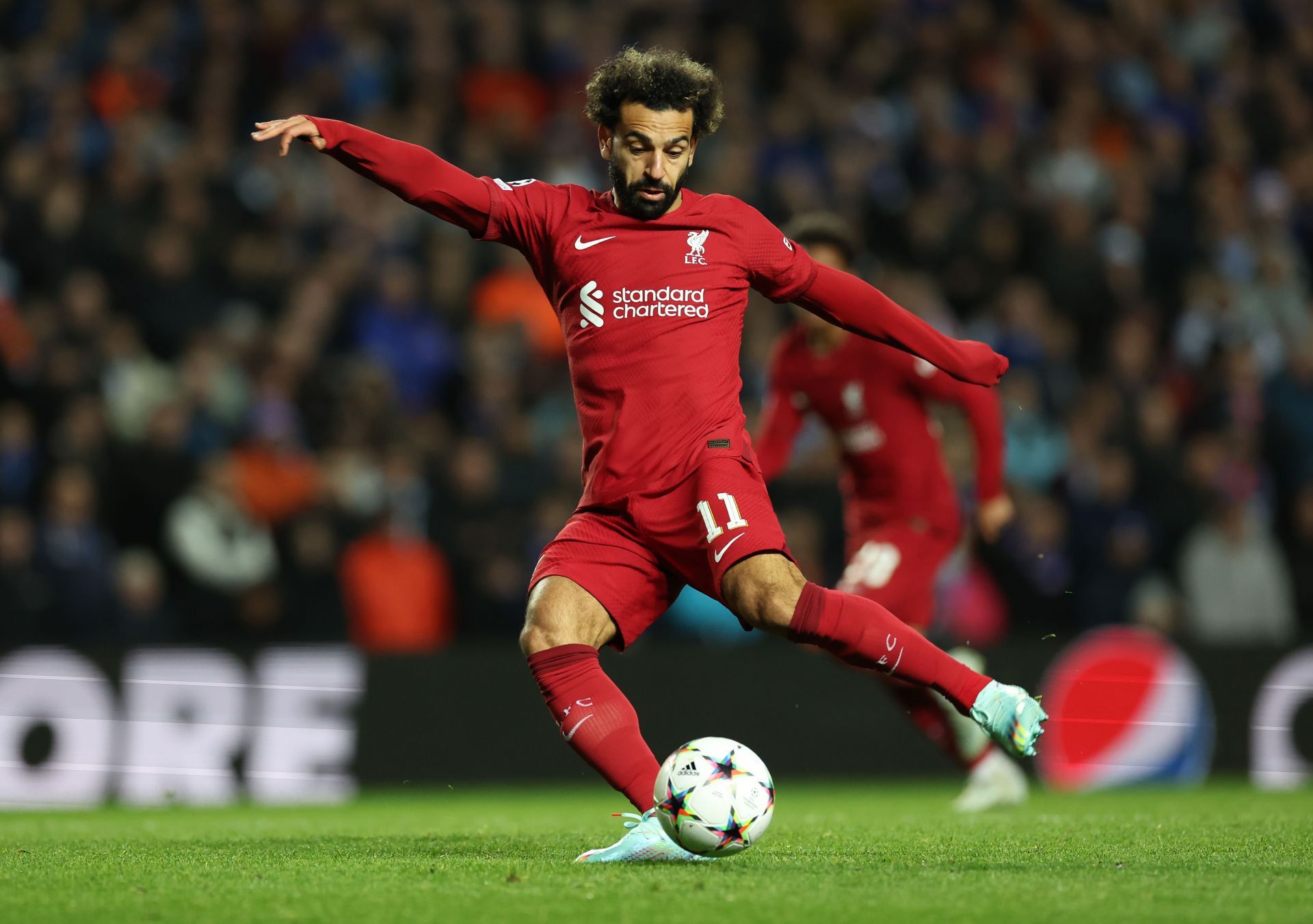 Mohamed Salah - Rangers FC v Liverpool FC: Group A - UEFA Champions League 2022-23 campaign