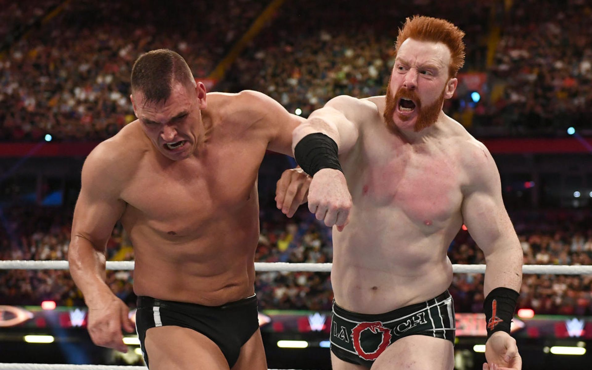 Gunther and Sheamus faced each other at WWE Clash at The Castle!