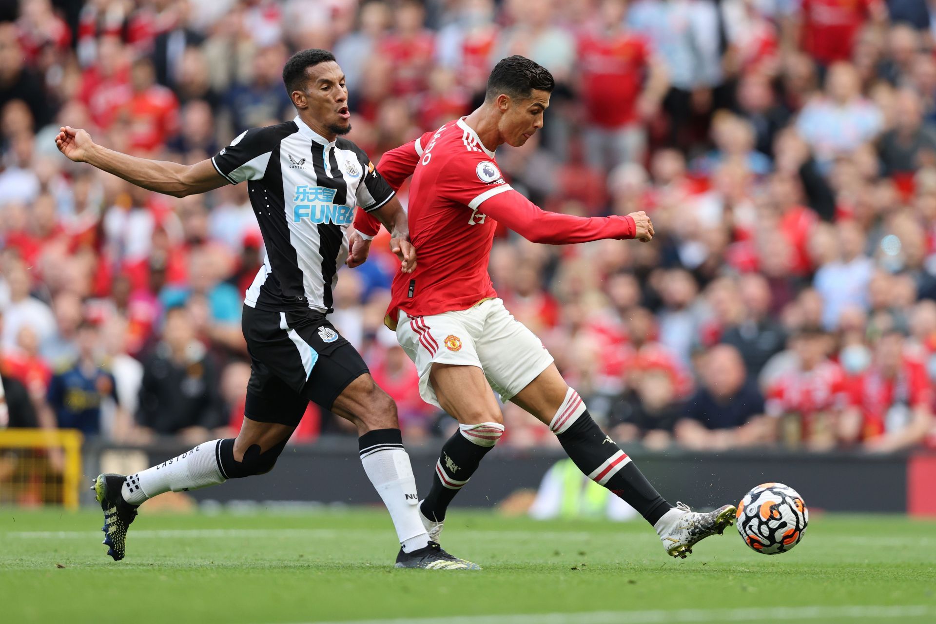 Ronaldo scored a brace in a 4-1 win at Old Trafford