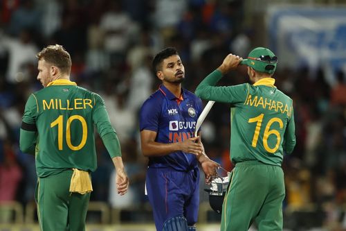 Shreyas Iyer won the Man of the Match award for his hundred (Image: Getty)