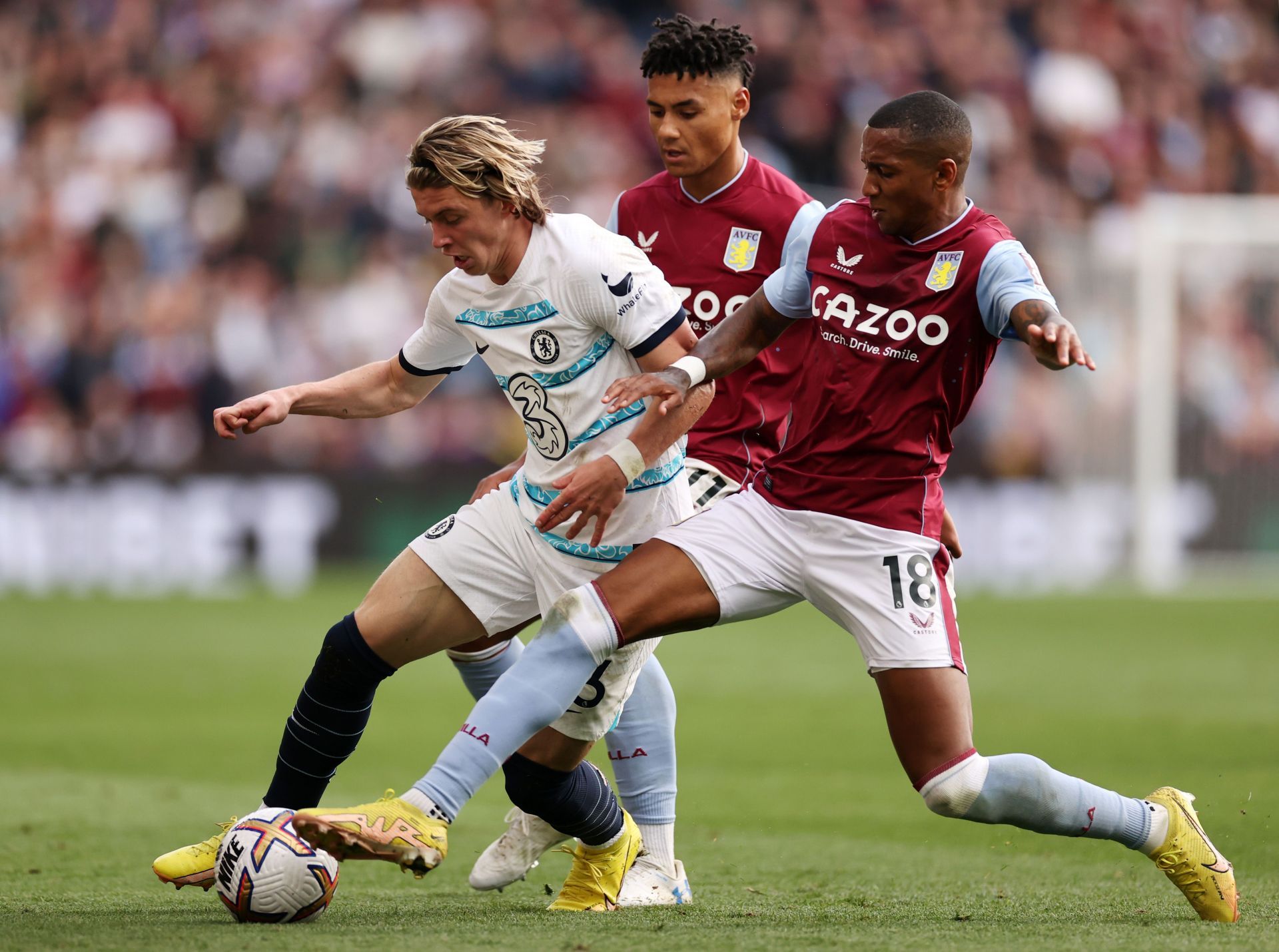 Gallagher against Aston Villa in the Premier League