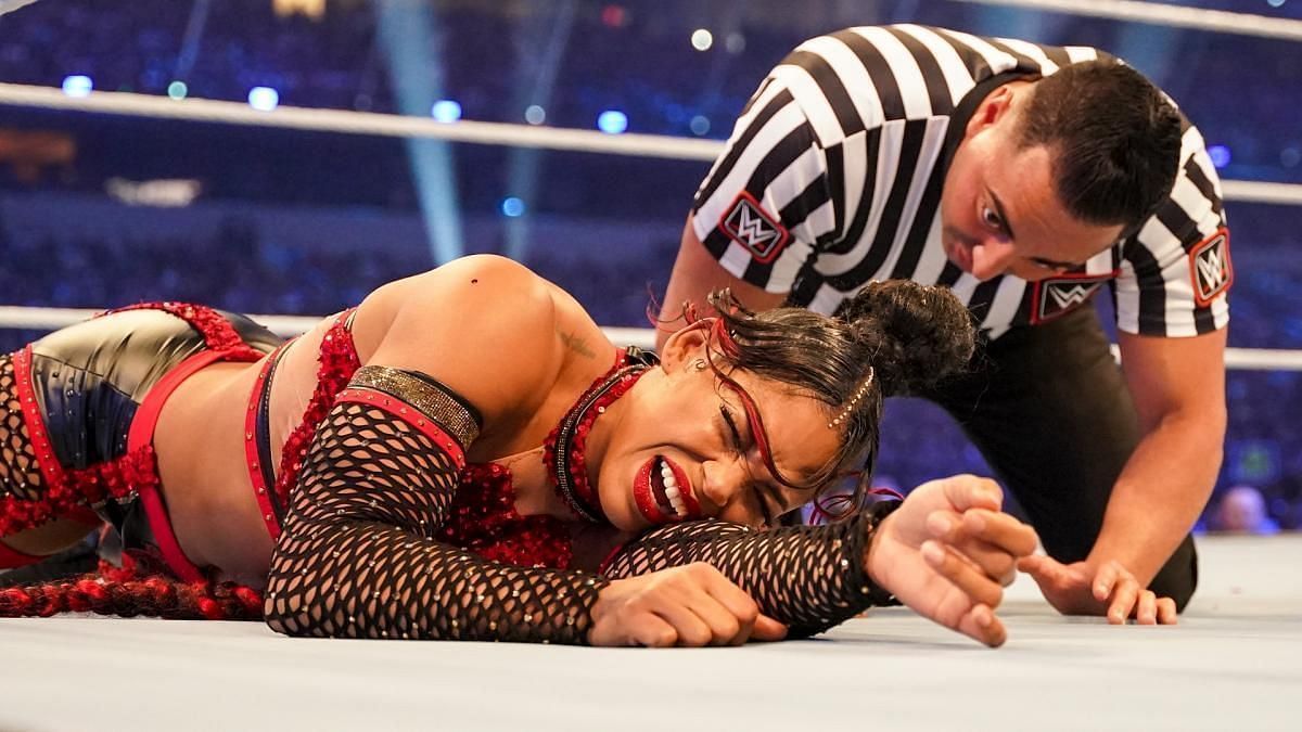 This could be the scene that we see tonight on RAW with Bianca Belair being laid out by Damage CTRL.