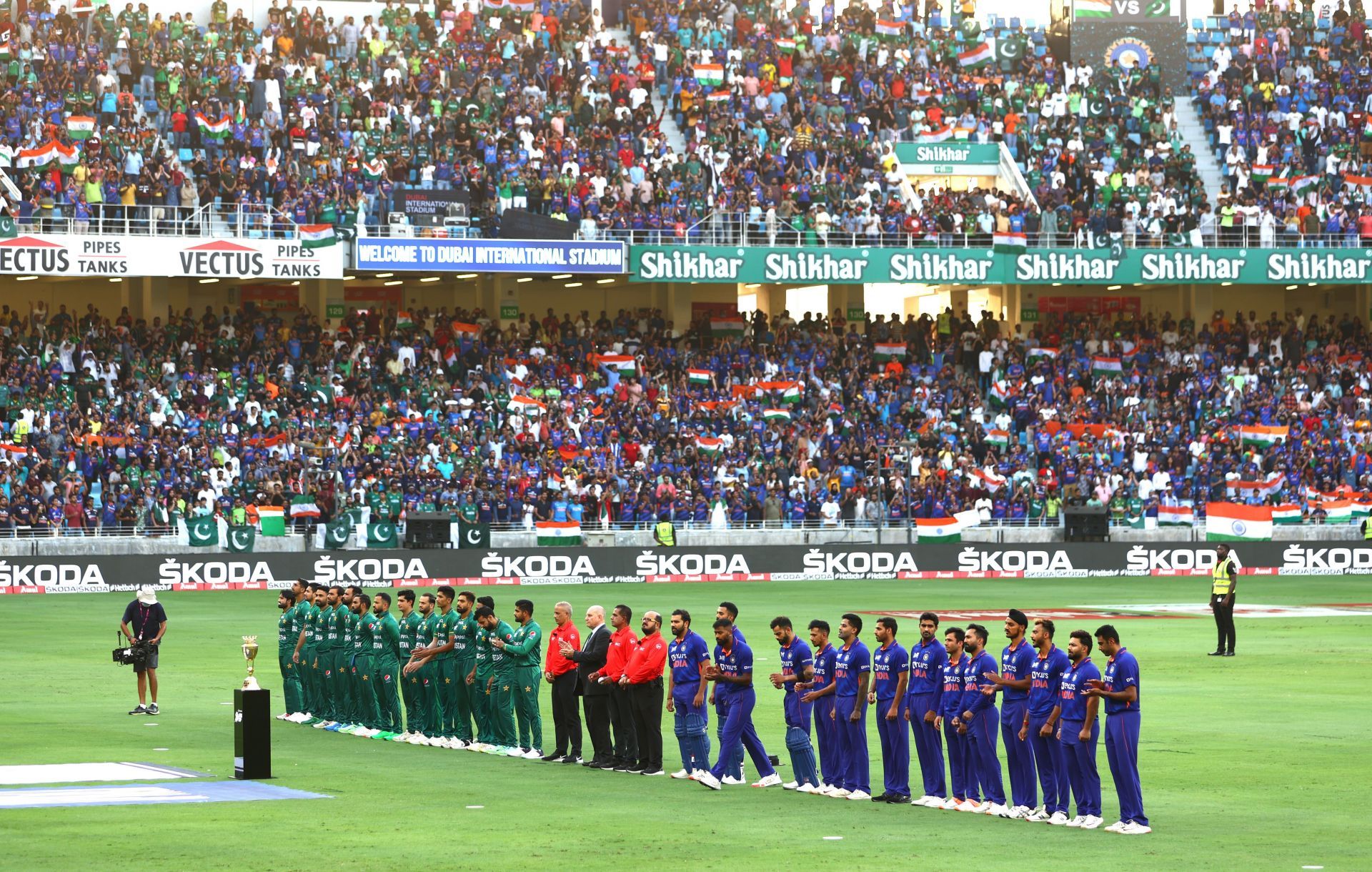 India v Pakistan during 2022 Asia Cup. (Credits: Getty)