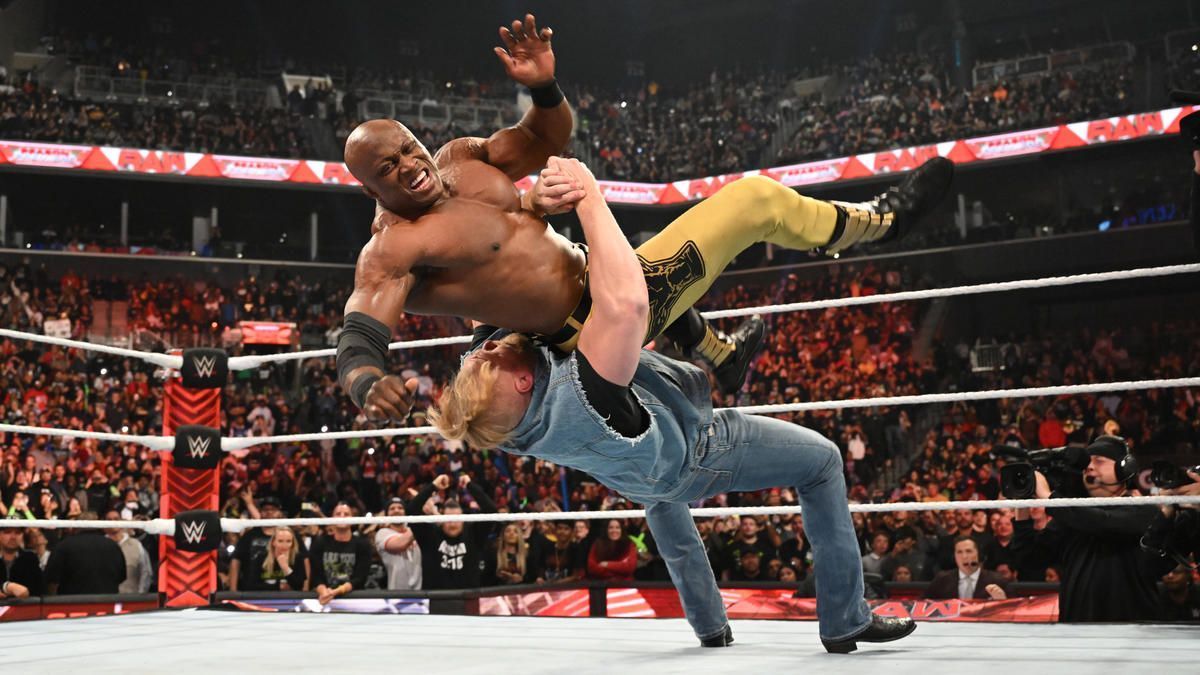 Brock Lesnar and Bobby Lashley