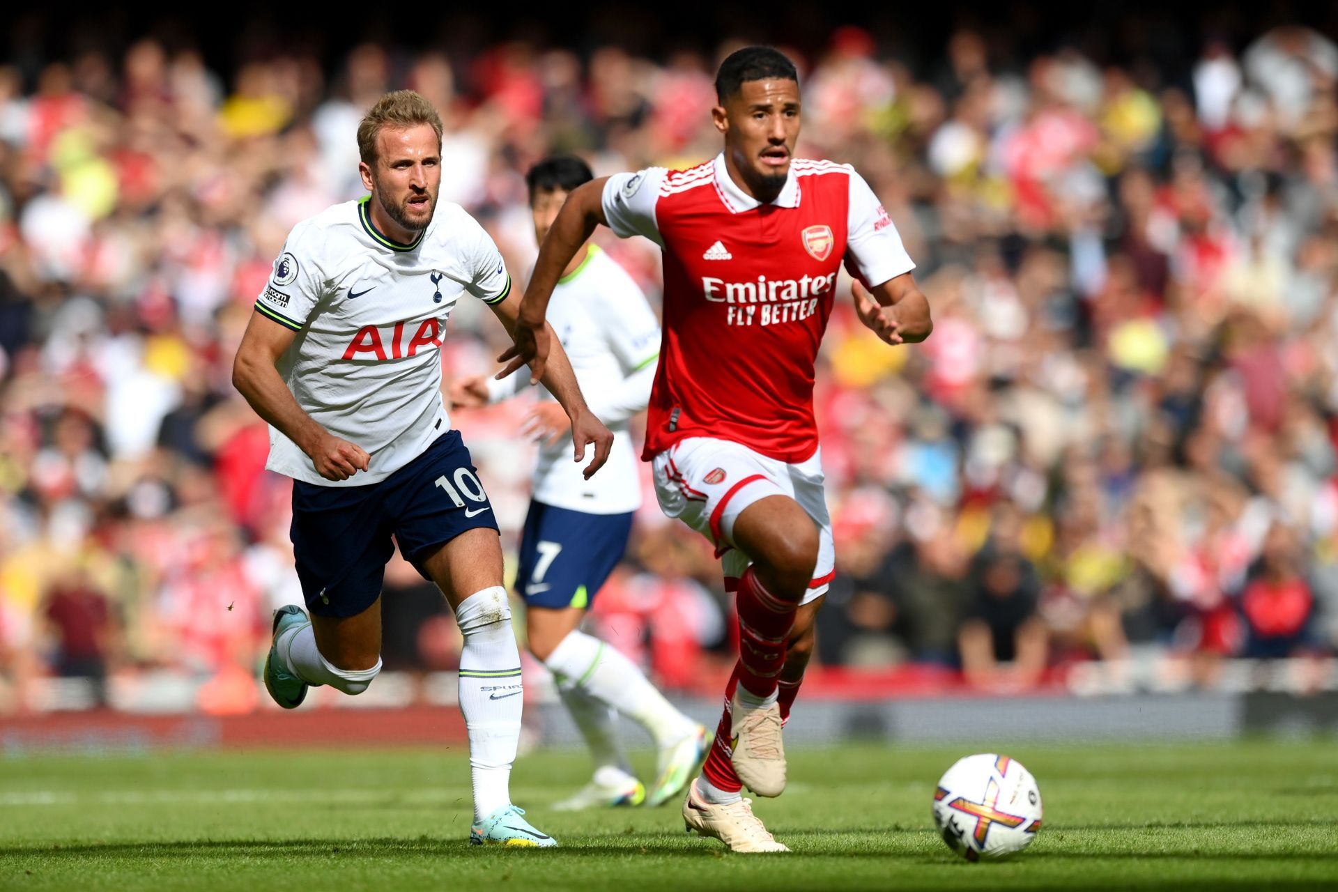 William Saliba (right) was wanted at the Stade Velodrome this summer.