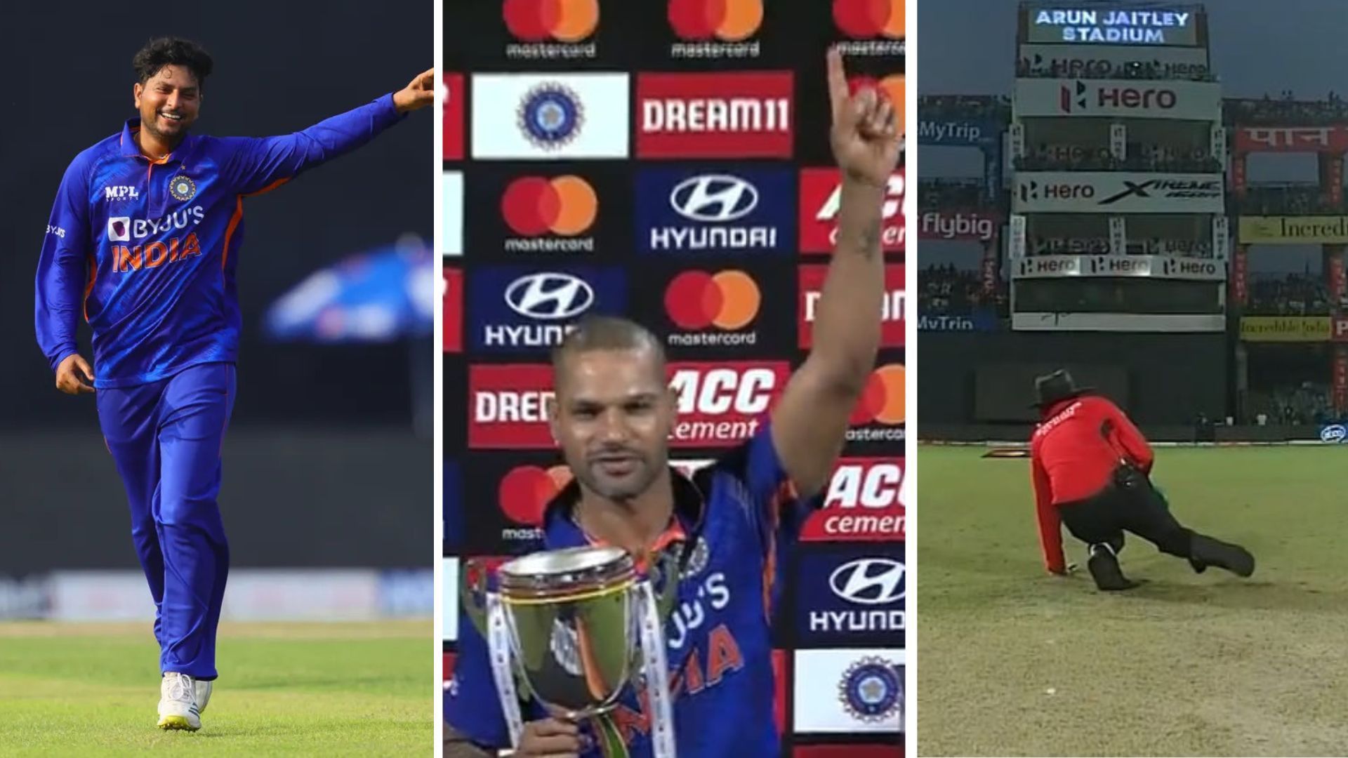 Moments from the third ODI that became talking points for fans. (P.C.:BCCI)