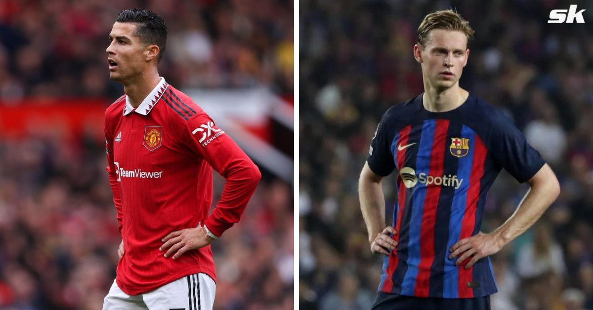 Cristiano Ronaldo (left) and Frenkie de Jong (right)