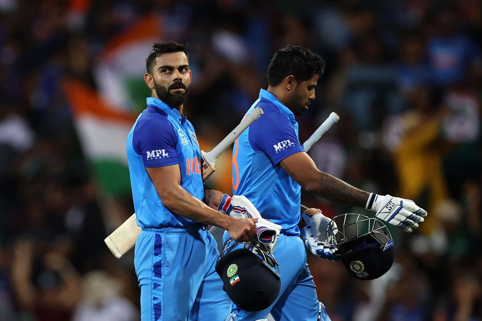 Team India&rsquo;s dynamic duo of Virat Kohli (left) and Suryakumar Yadav. Pic: Getty Images