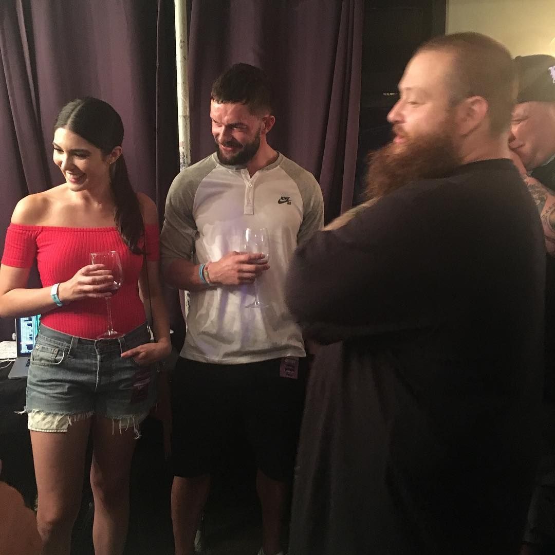 Cathy Kelley and former Universal Champion Finn Balor