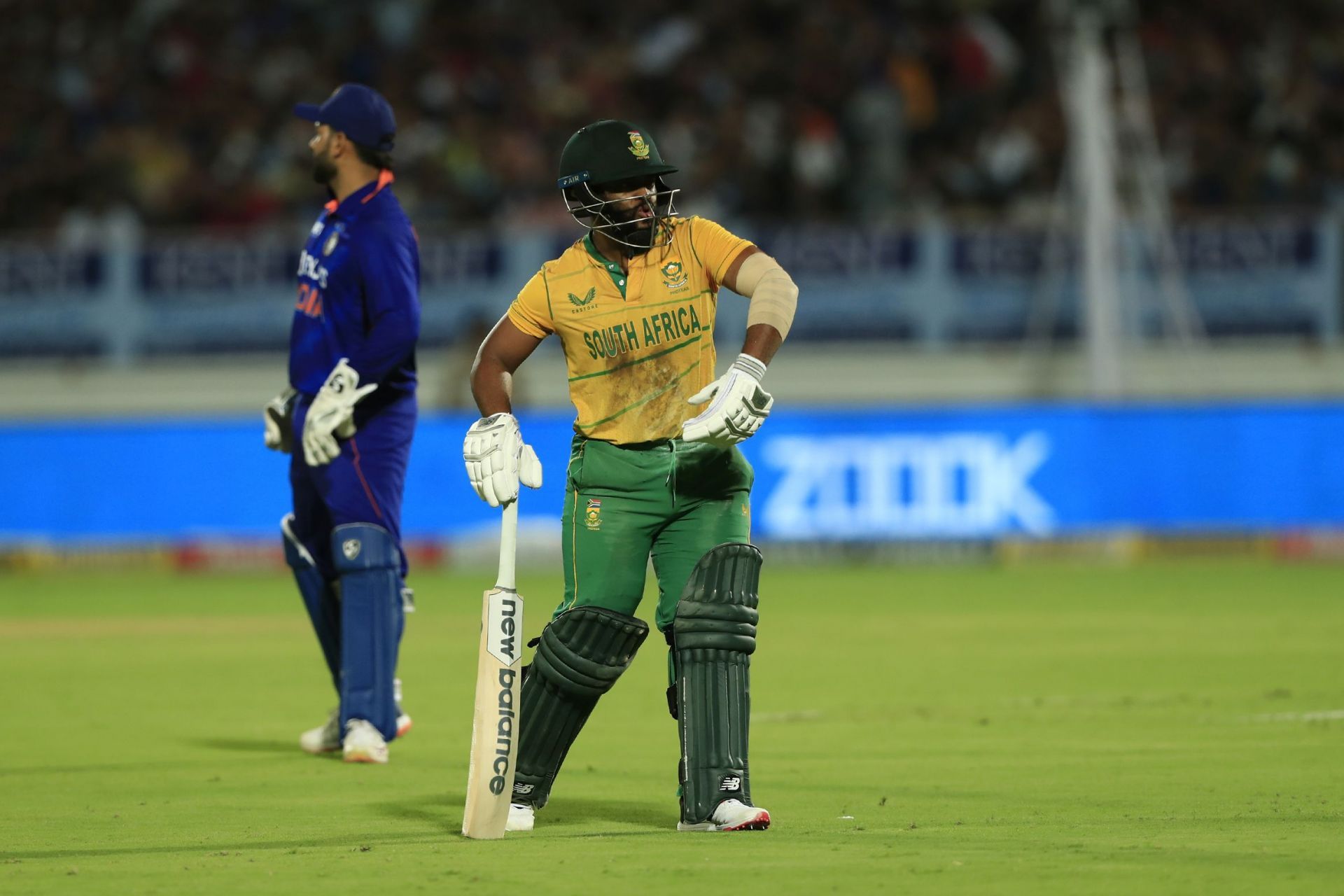 Temba Bavuma perished for single-digit scores in all three T20s against India. (Credits: Getty)