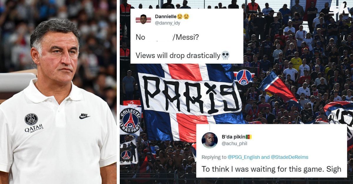 PSG fans not happy with Christophe Galtier for lineup against Reims