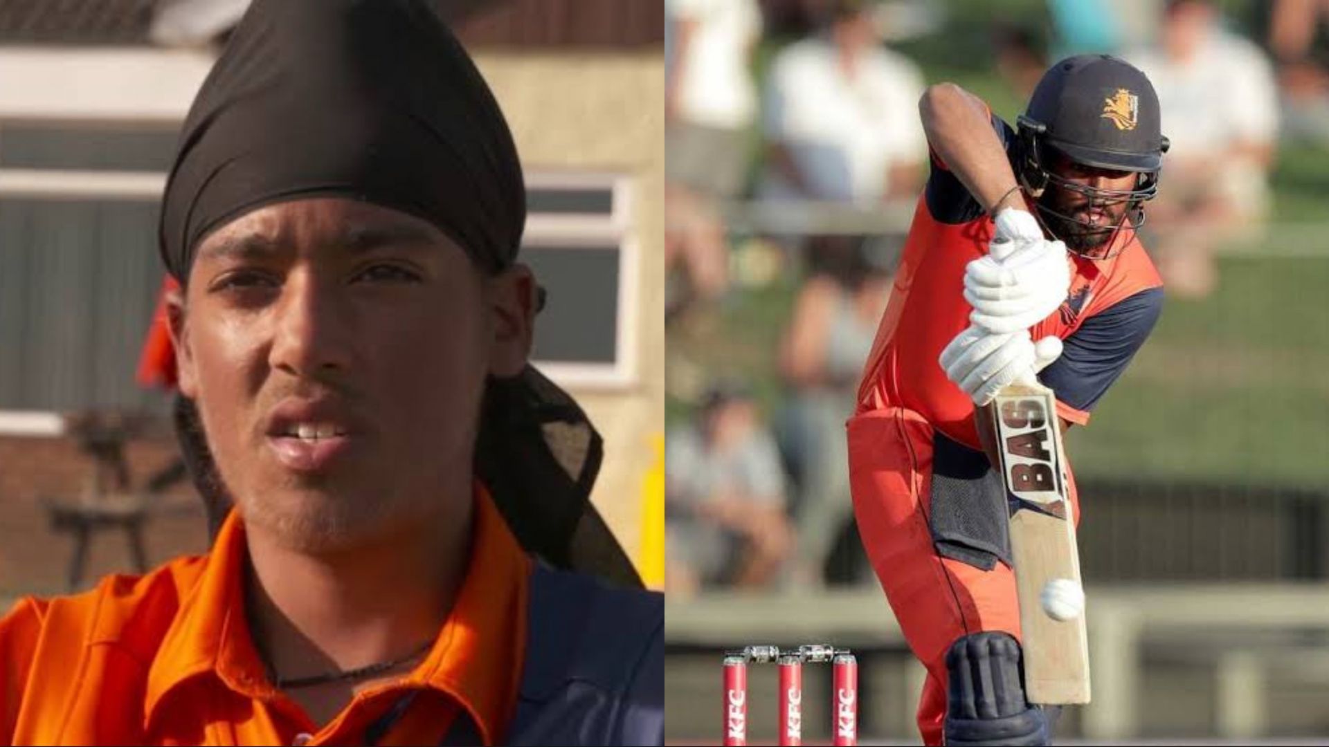 Vikramjit Singh opened the batting for the Netherlands today