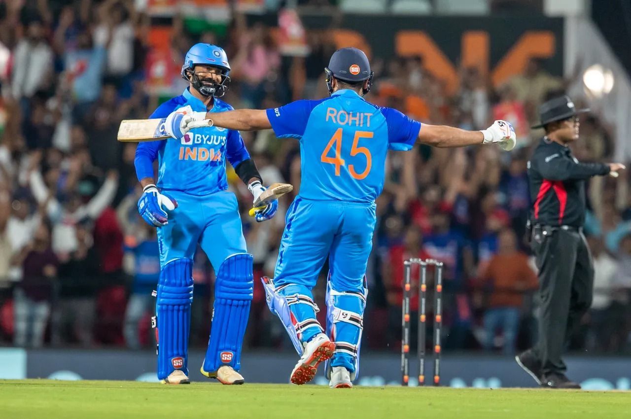 Dinesh Karthik and Rohit Sharma were part of India