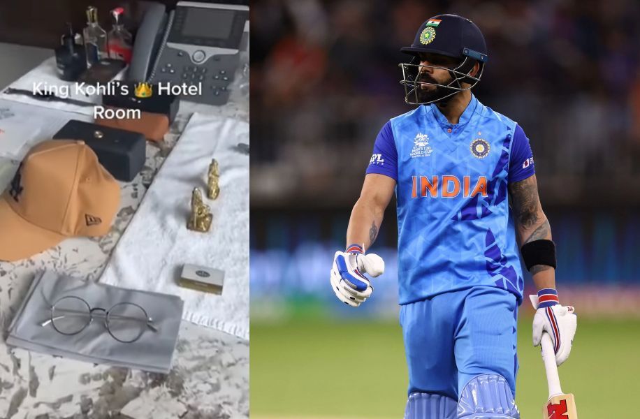 Virat Kohli, hotel room