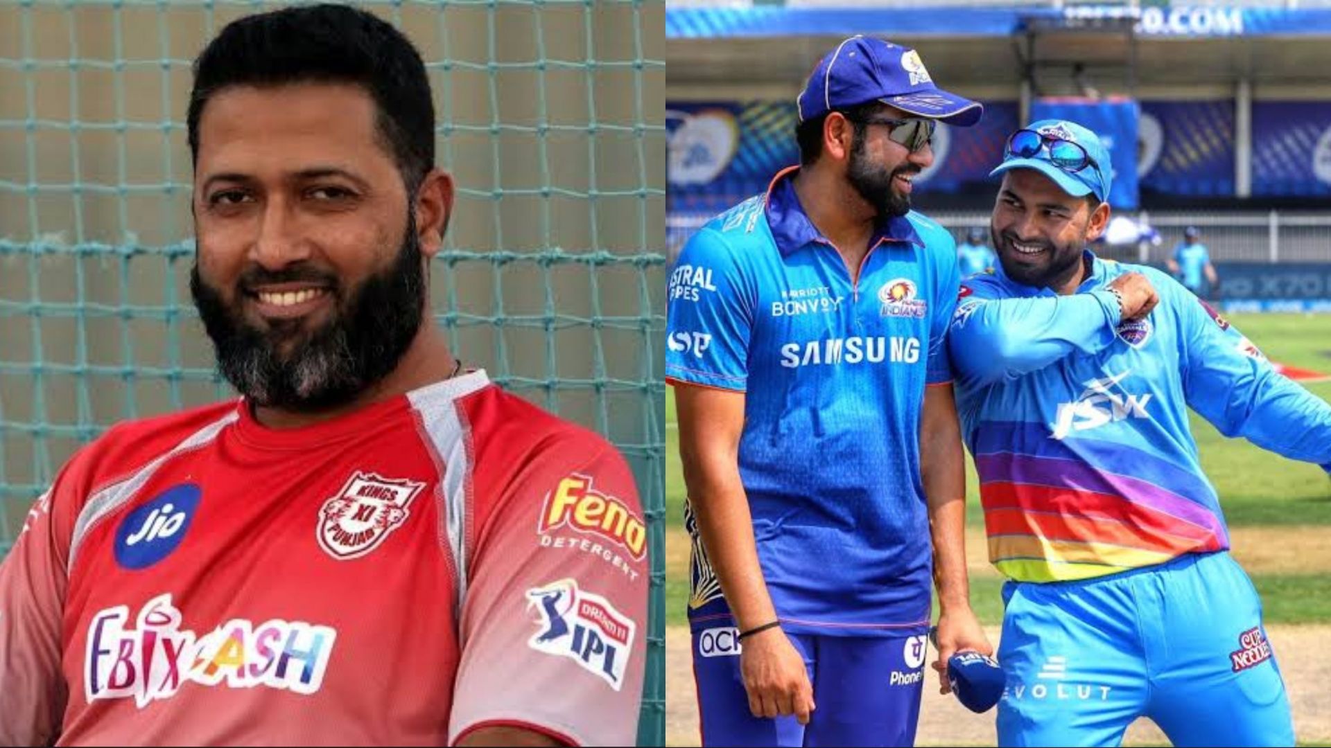 Wasim Jaffer, Rohit Sharma and Rishabh Pant 