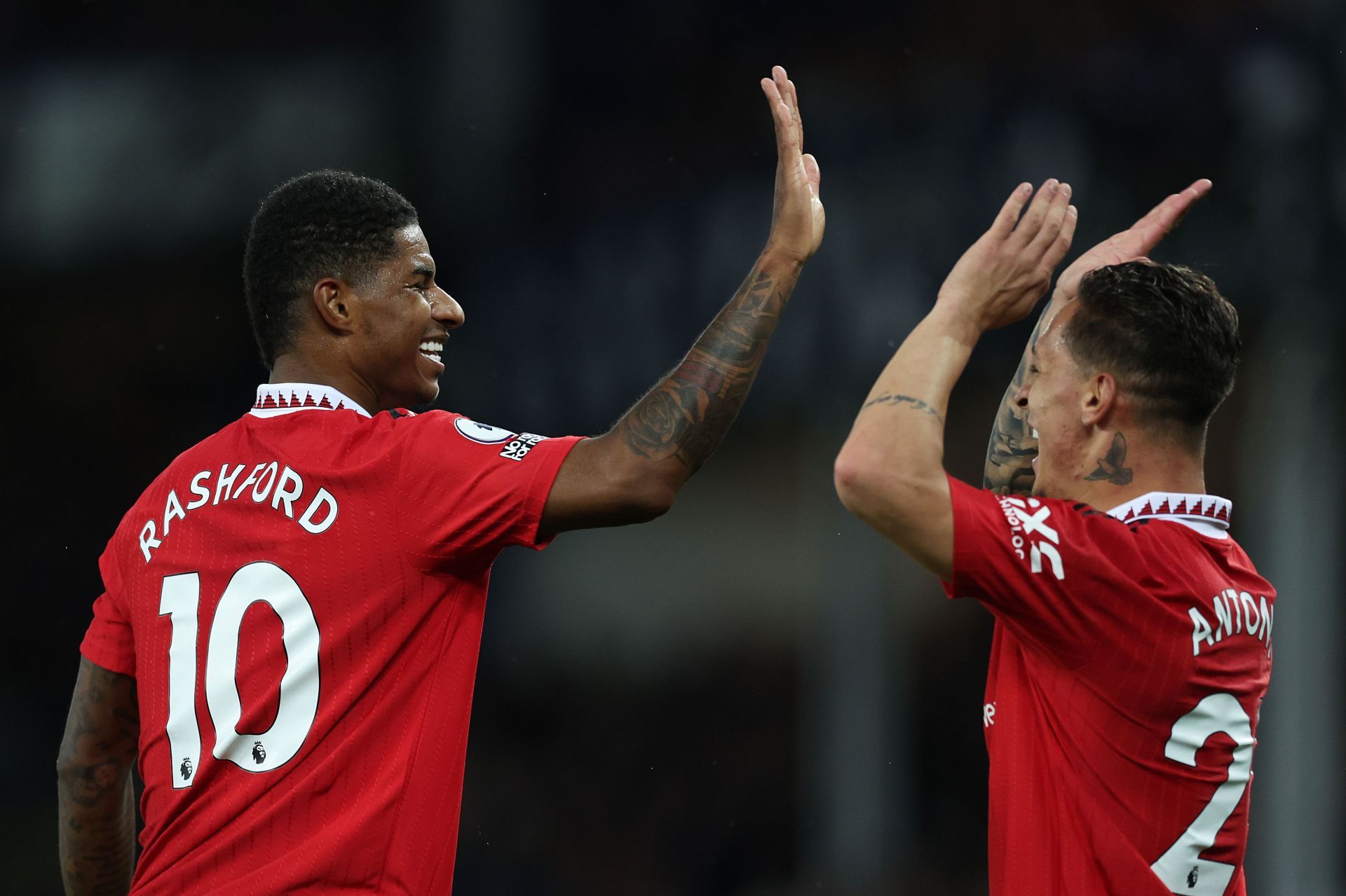 Marcus Rashford and Antony - Premier League