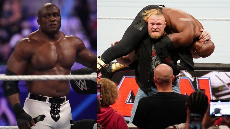 brock lesnar bobby lashley raw segment