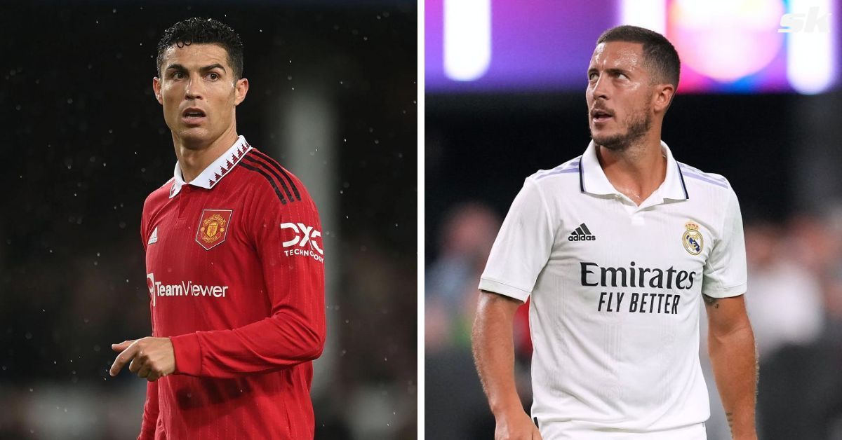 Cristiano Ronaldo (left) and Eden Hazard (right)