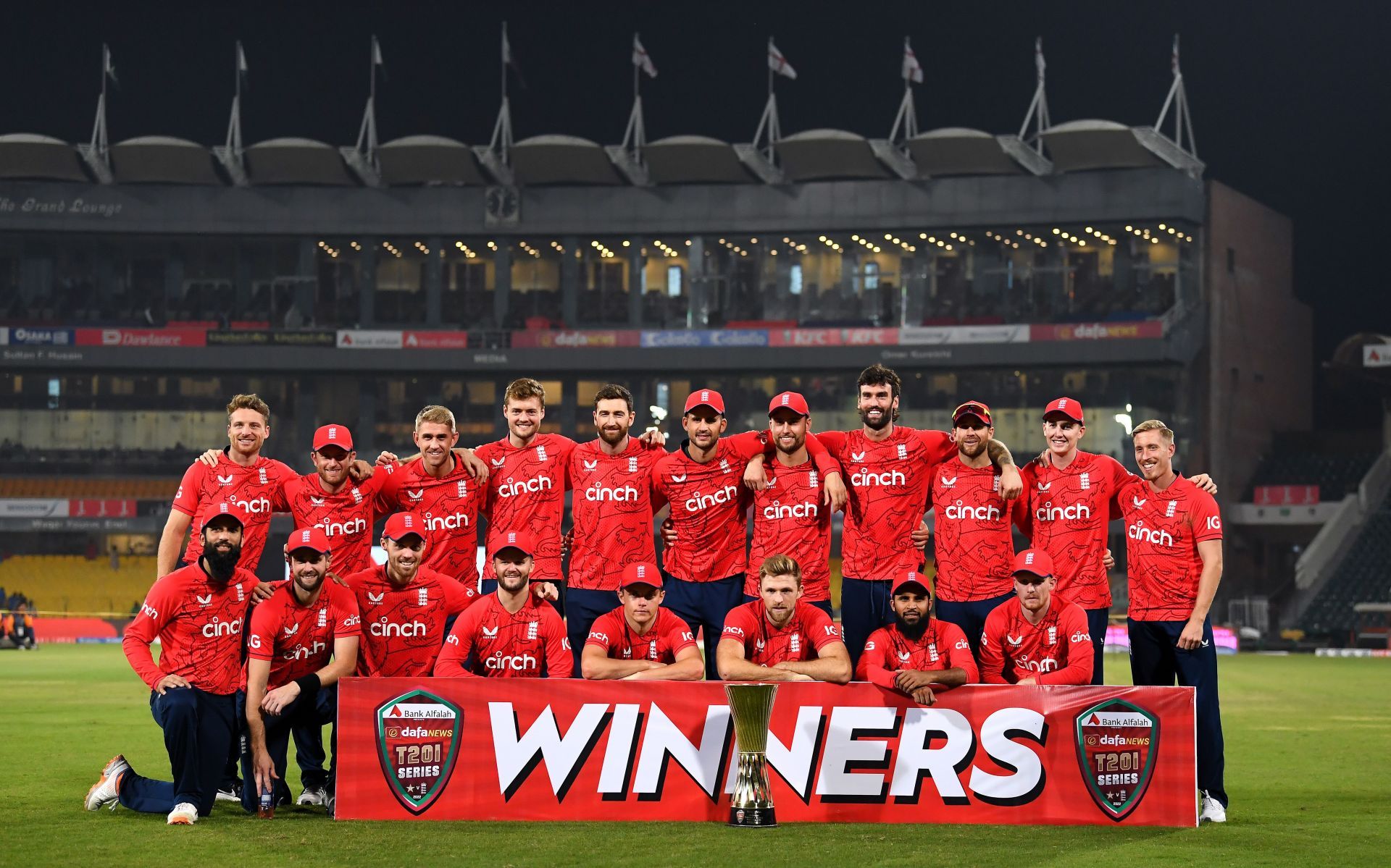 England won a closely -fought series. 