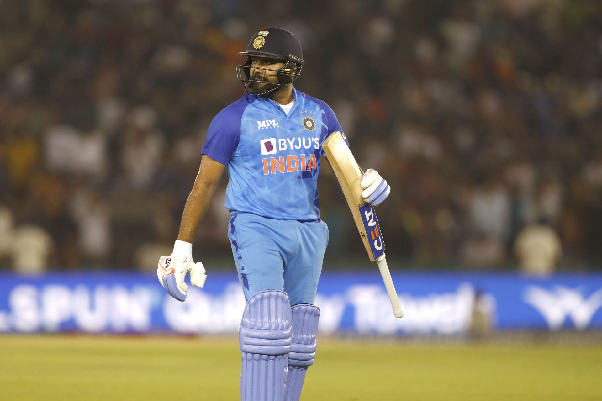 Team India skipper Rohit Sharma got out for a duck in his last T20I innings. (Image: Getty)