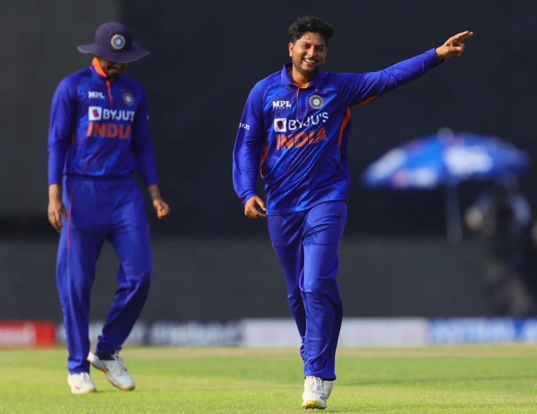 Kuldeep Yadav picked up a fantastic four-wicket haul in Delhi [Pic Credit: BCCI]