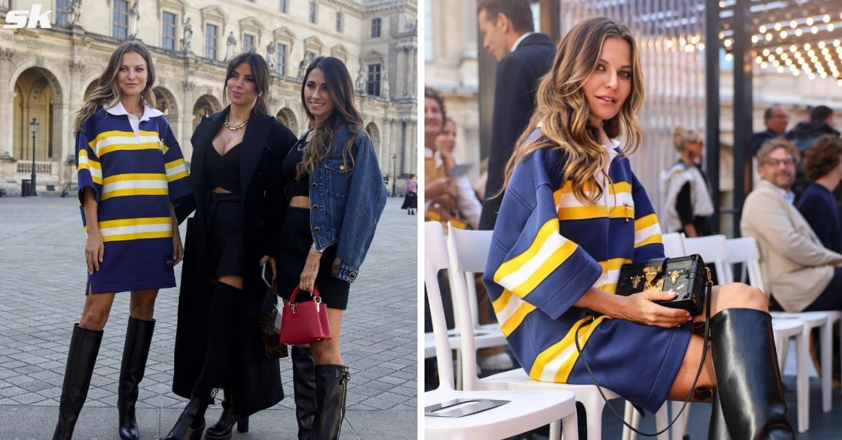 Anna Lewandowska and Antonela Roccuzzo attended Paris Fashion Week