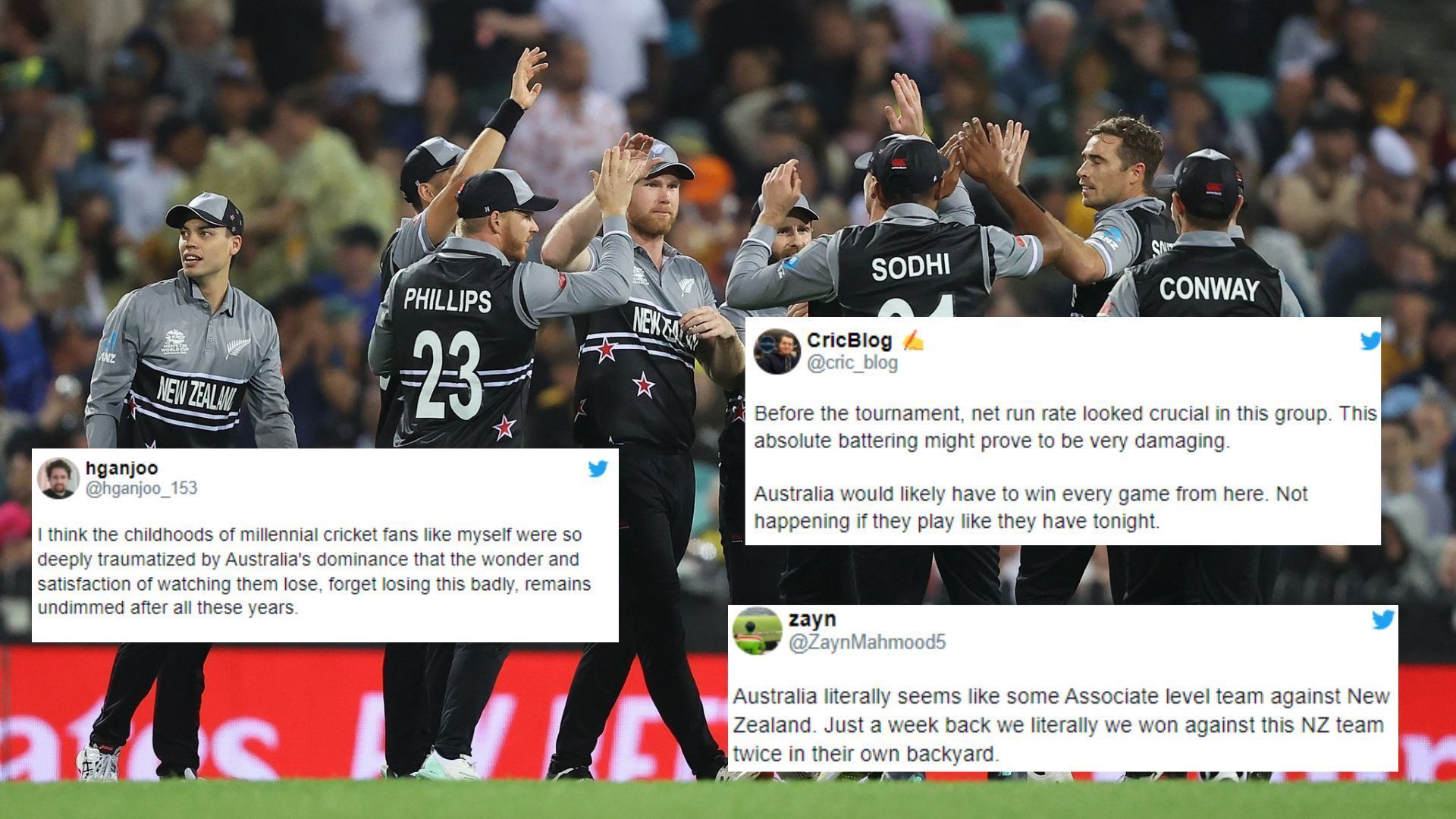 New Zealand finally break the jinx and beat Australia in Australia after 11 years. (P.C.:Twitter)