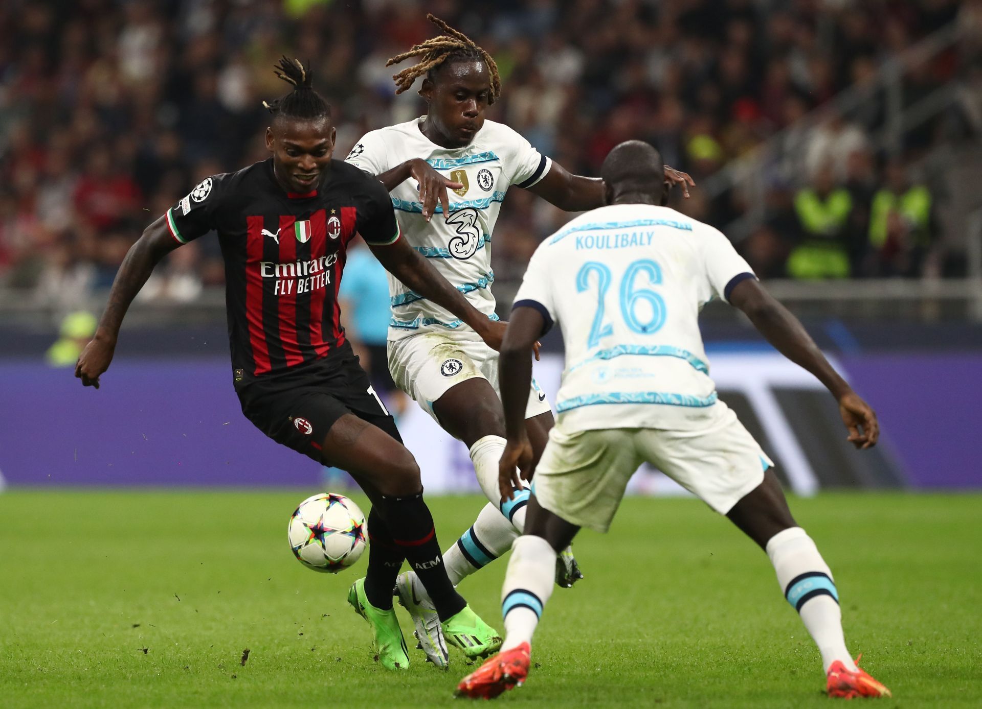 Chalobah against AC Milan in the UEFA Champions League