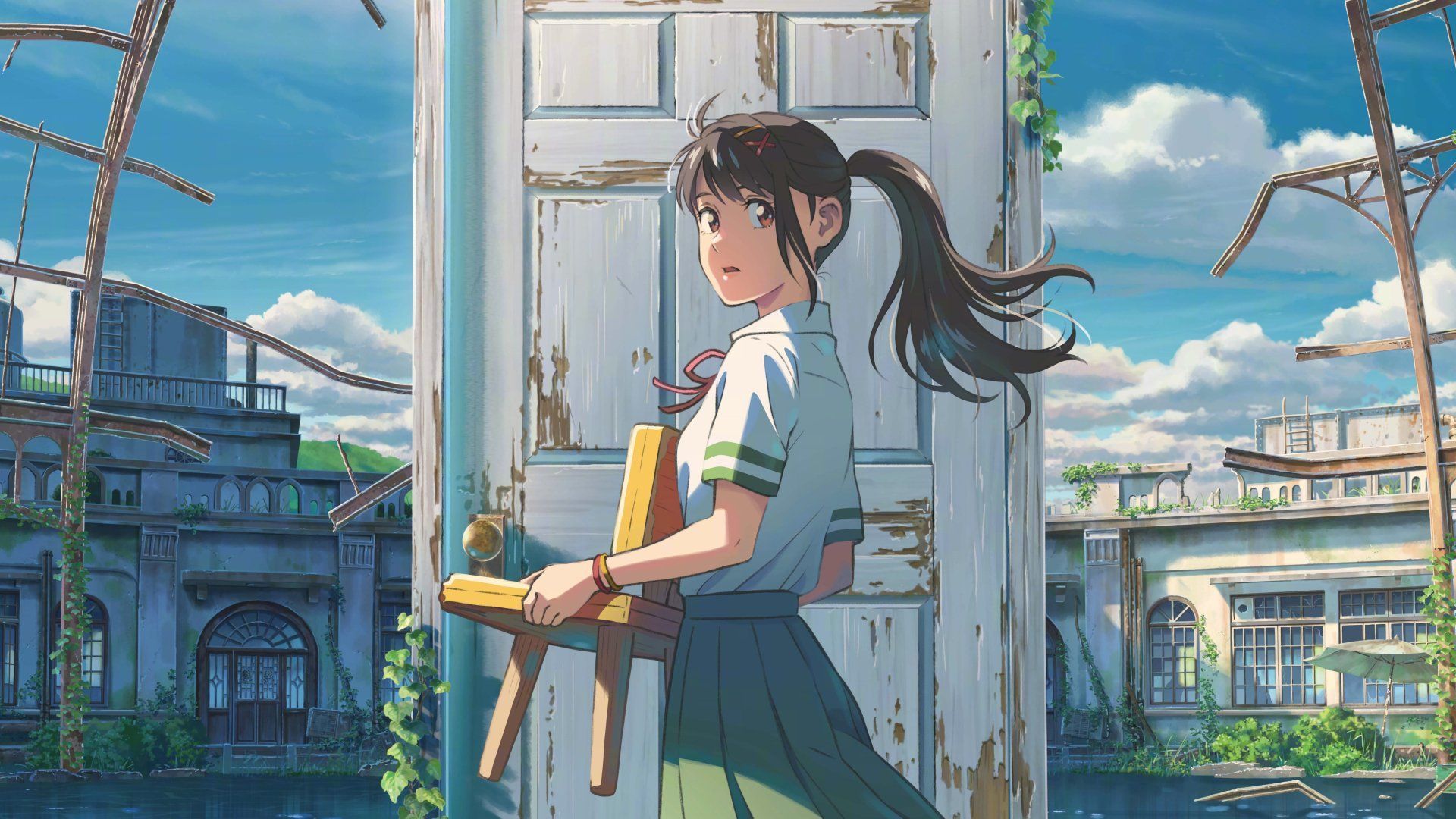 One of the promotional images for Makoto Shinkai