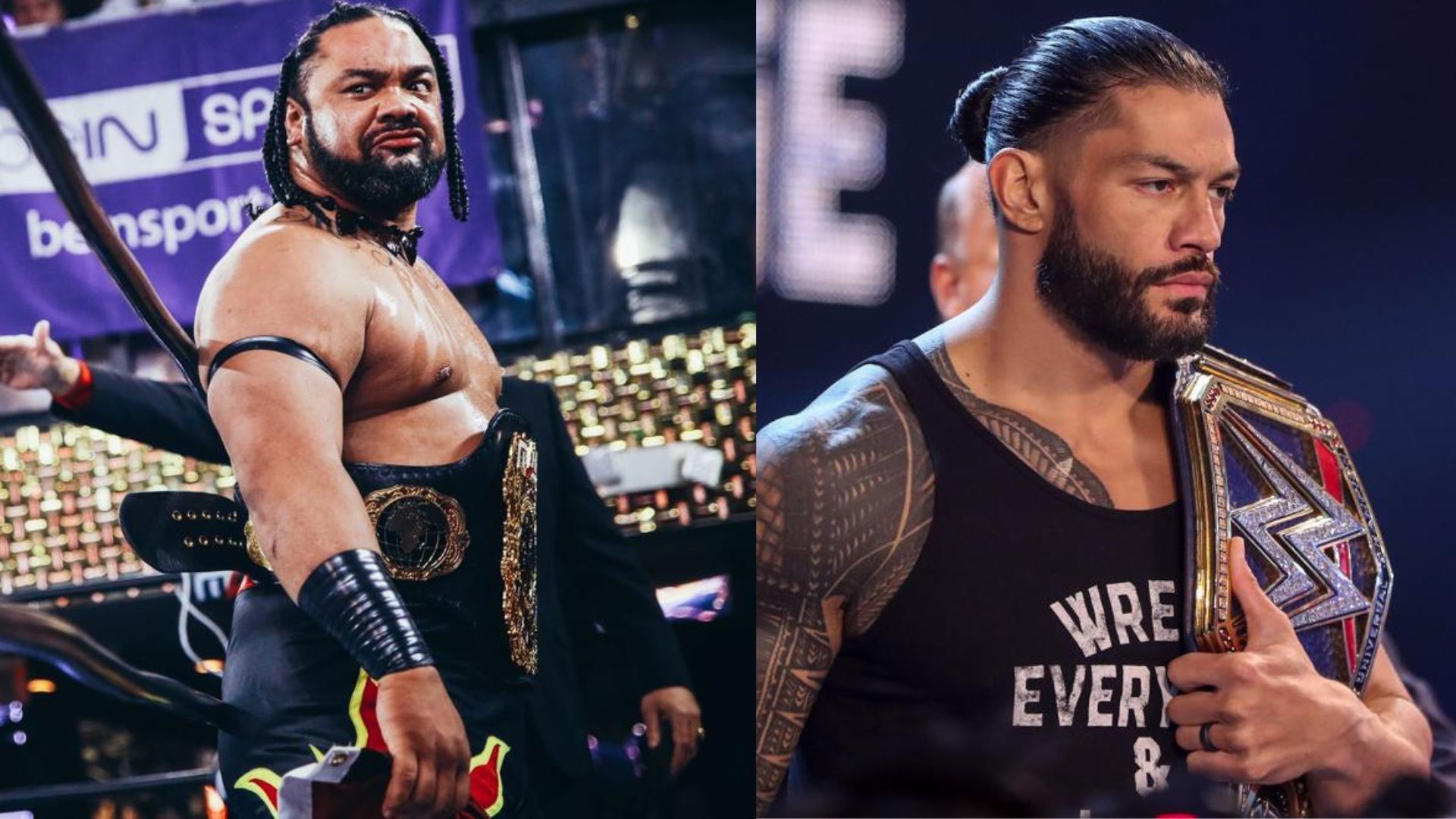 Wrestling personalities Jacob Fatu and Roman Reigns