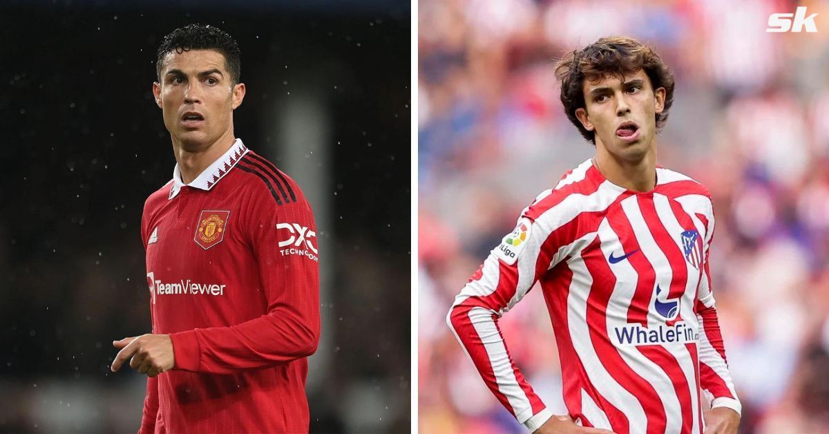 Cristiano Ronaldo (left) and Joao Felix (right)