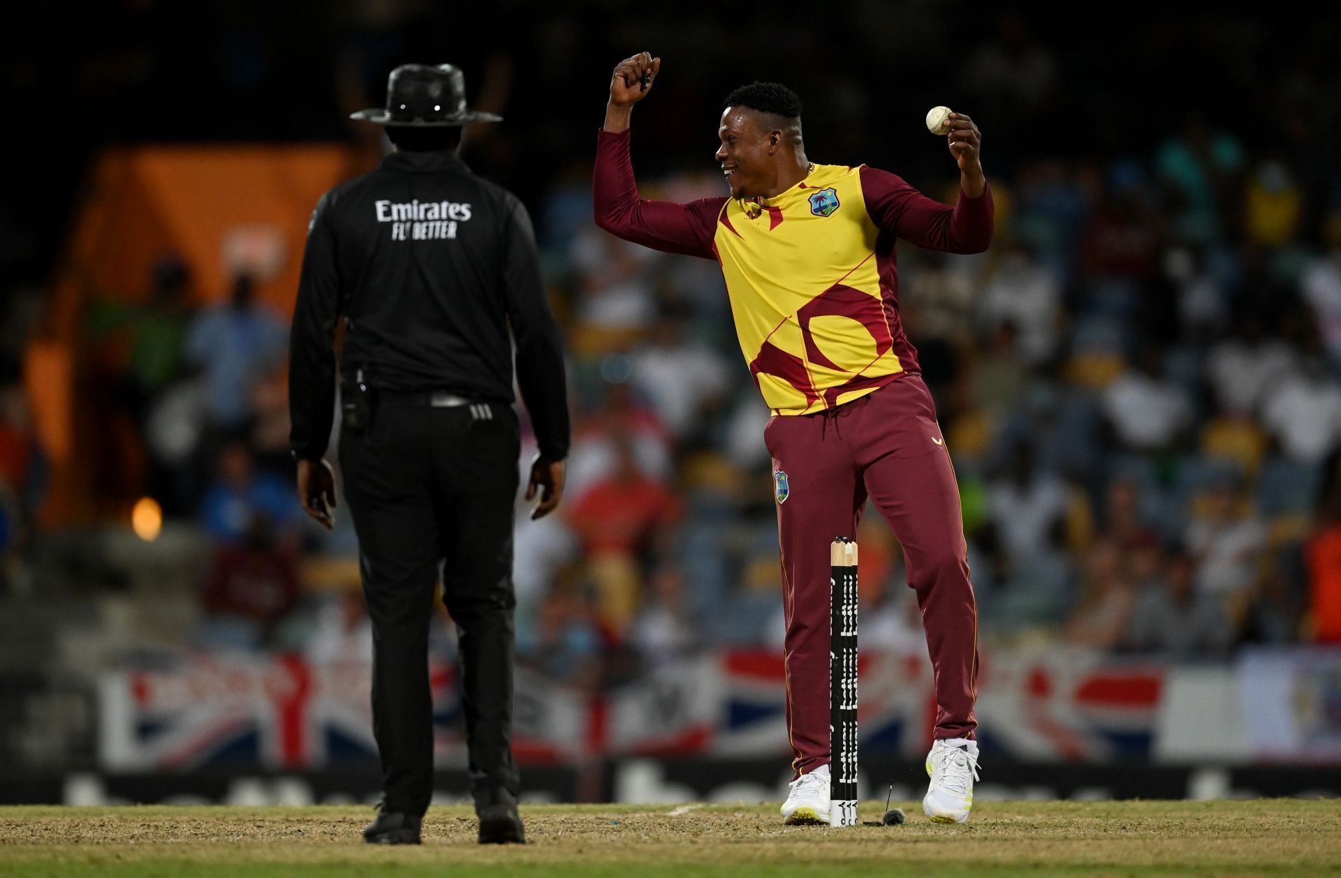 Sheldon Cottrell is a wicket-taking option for the Windies in power-play overs