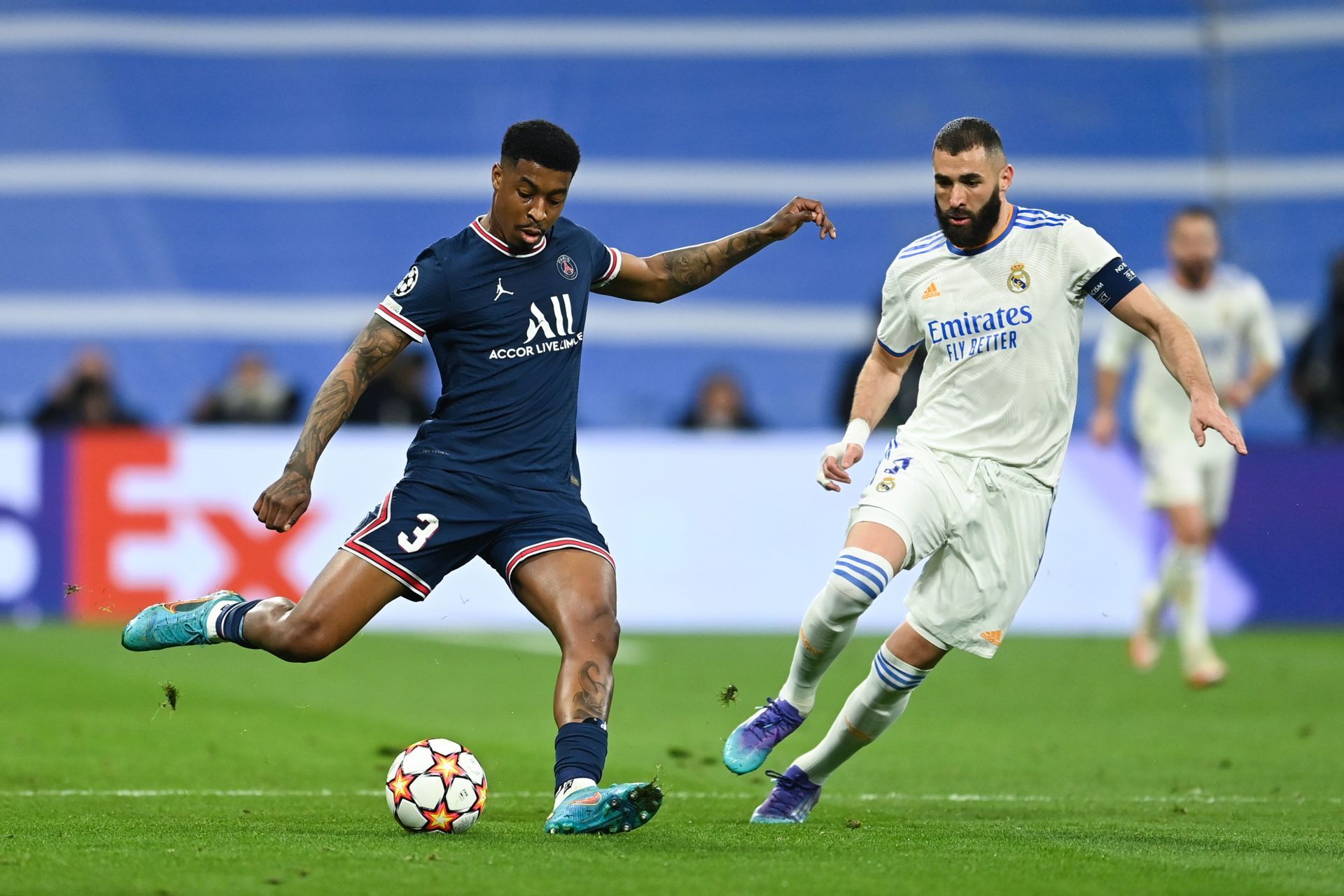 Presnel Kimpembe (left) continues to be an important part of the Parisians team.