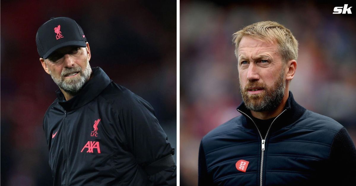 [L-to-R] Jurgen Klopp and Graham Potter.