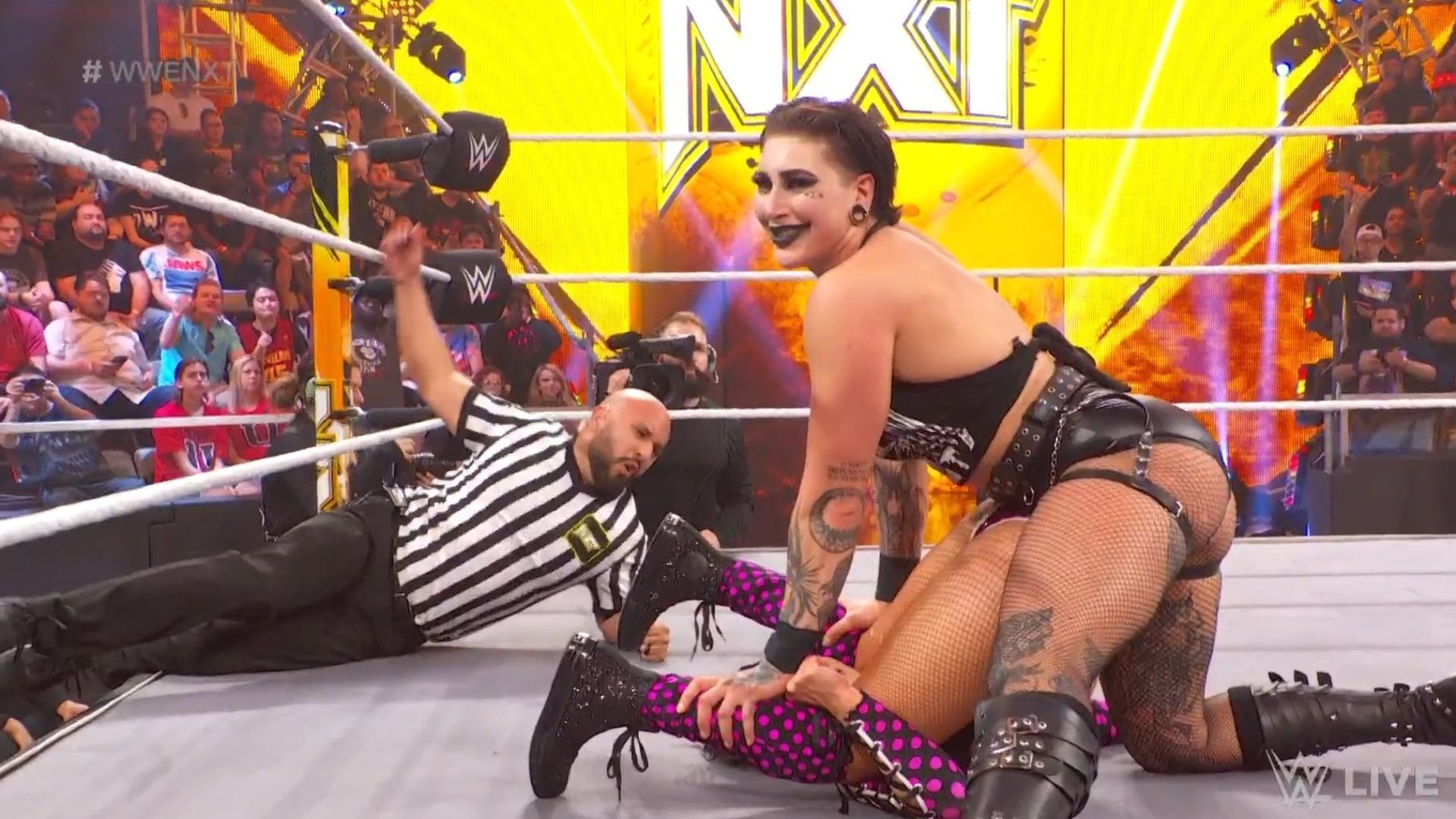 WWE Superstar Rhea Ripley defeated Roxanne Perez this week on NXT