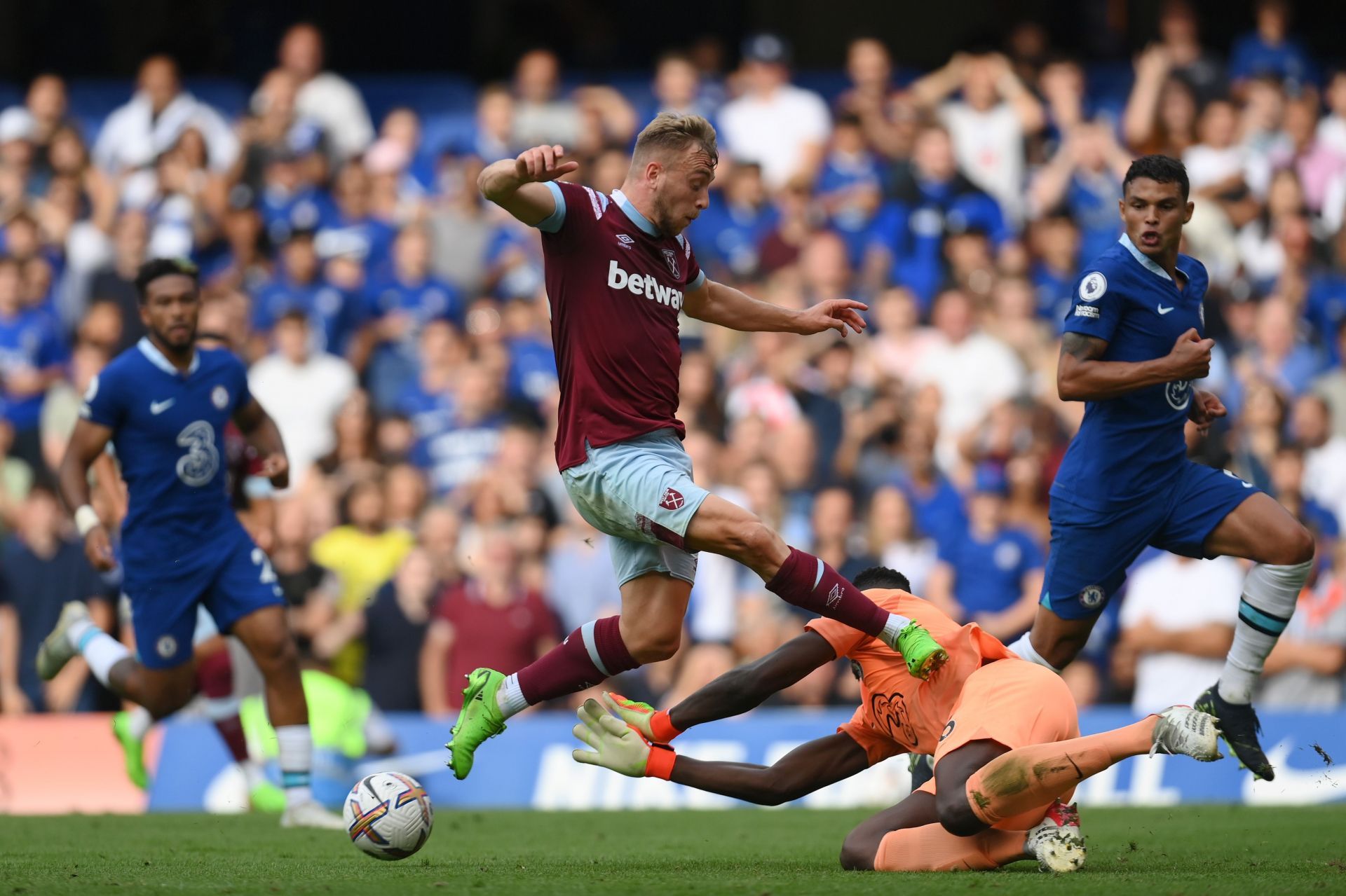 Mendy's last appearance for Chelsea came against West Ham United