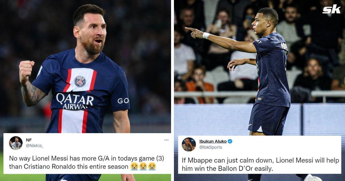 Twitter exploded as Lionel Messi and Kylian Mbappe combined in PSG