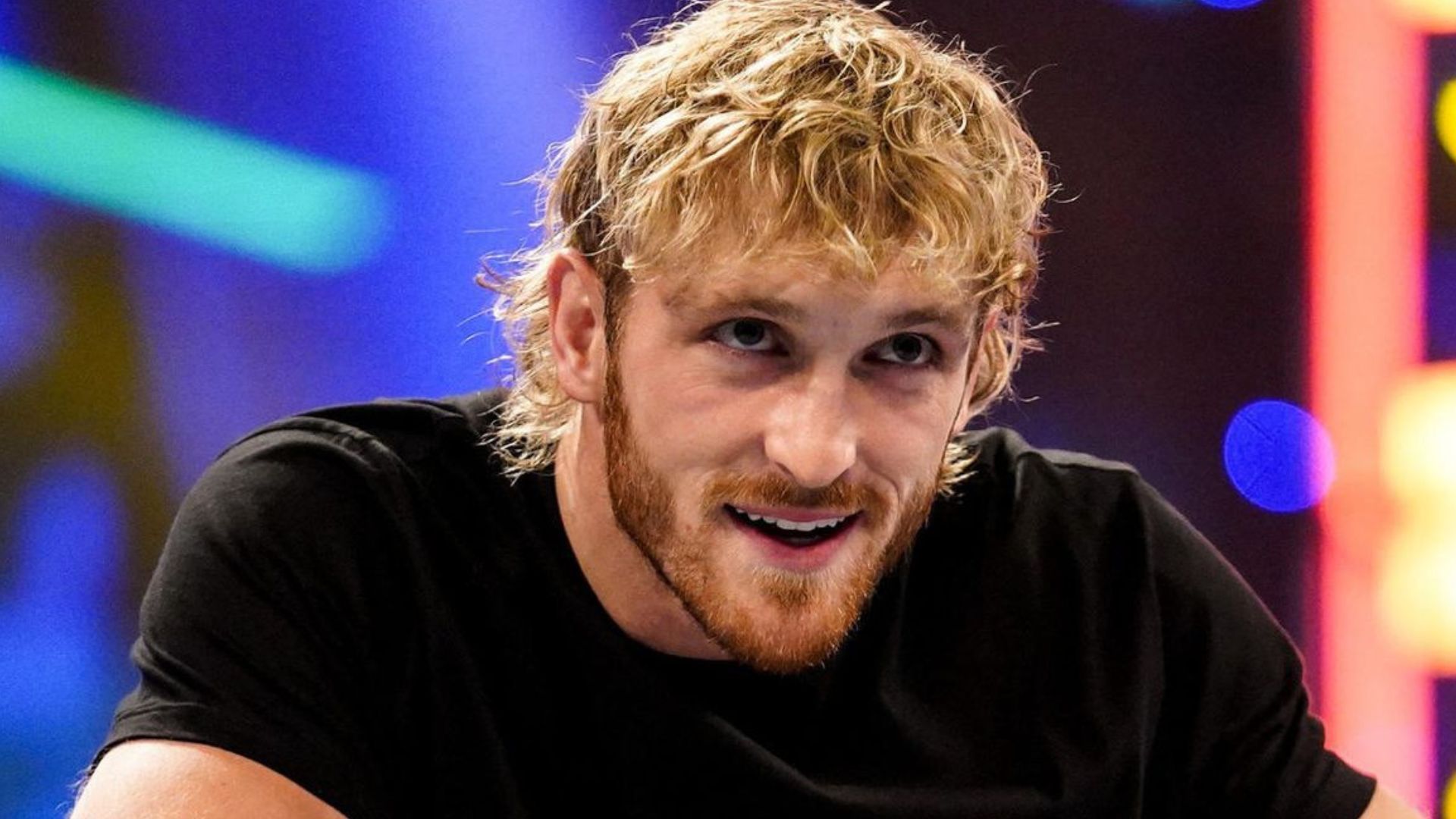 WWE Superstar Logan Paul during a promo segement