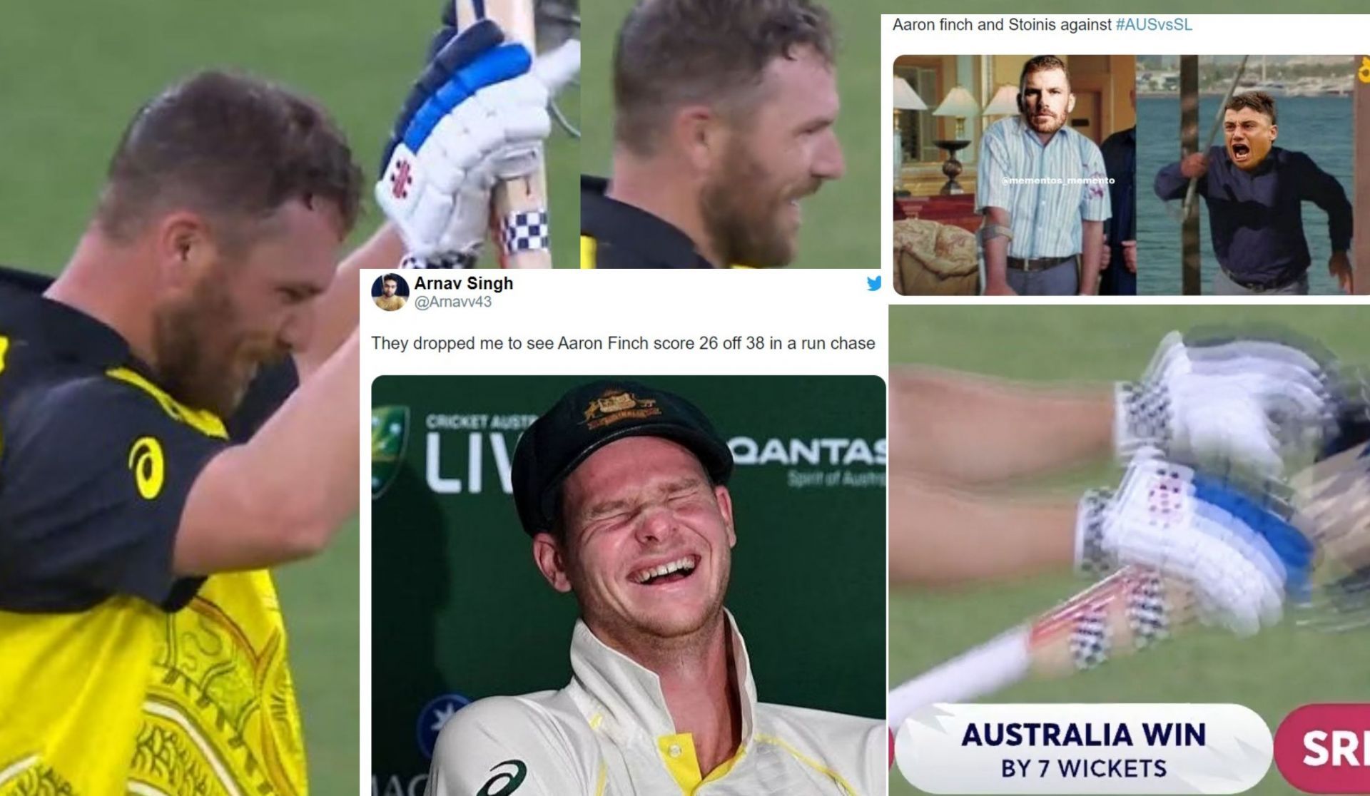 Fans roast Aaron Finch for a sedate knock on Tuesday