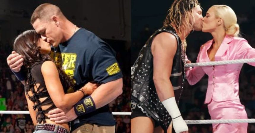 wwe superstars kisses female wrestlers