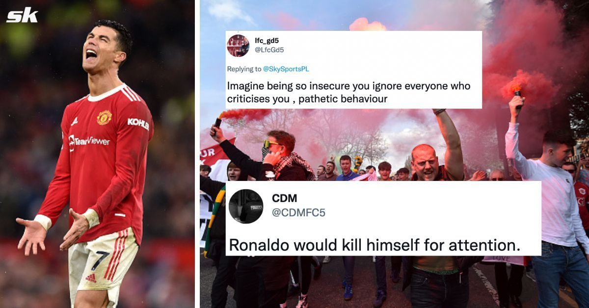 Manchester United fans savage Cristiano Ronaldo for his antics